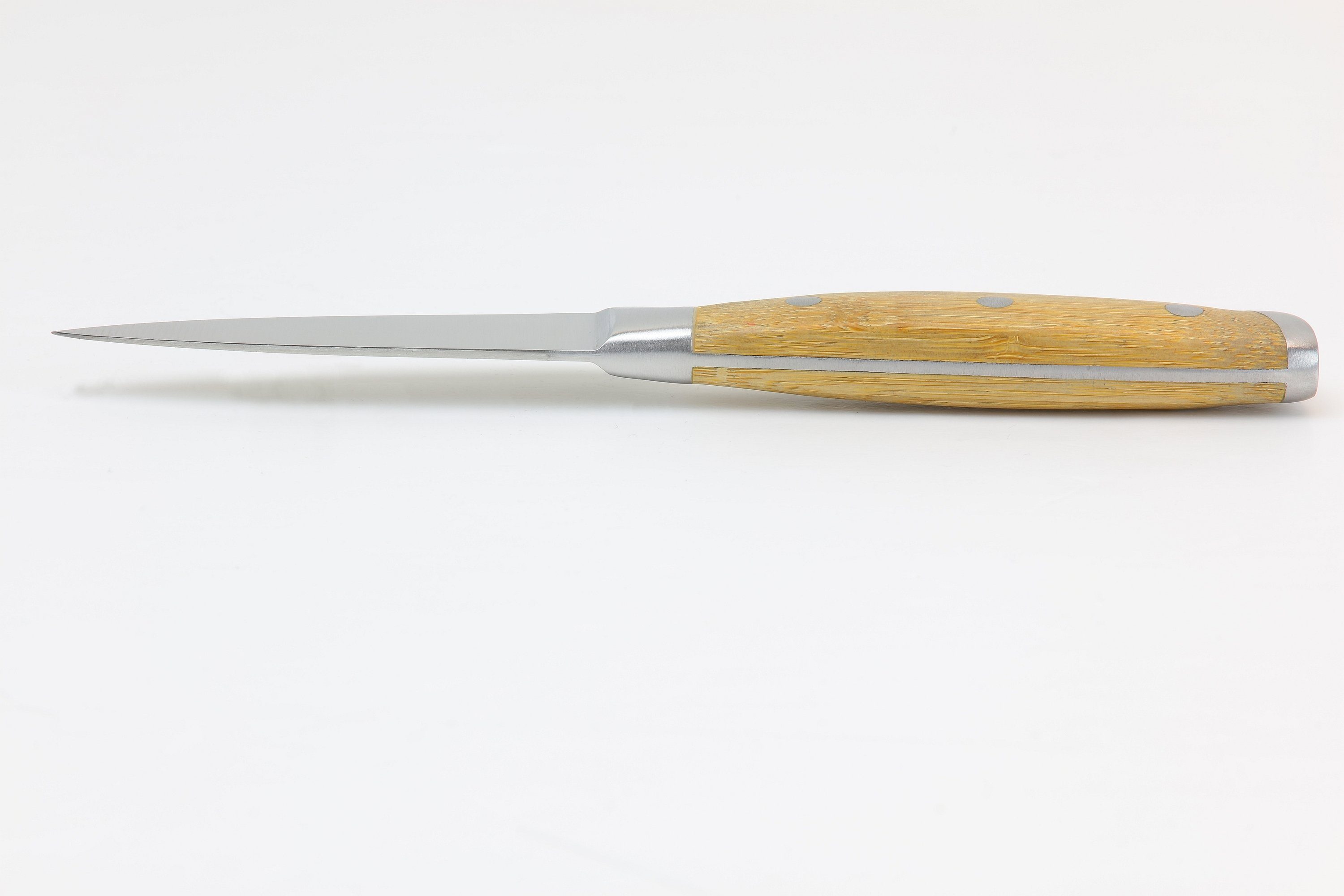 Westinghouse Schälmesser Klingenlänge 8 mm, 2 Klingenstärke Bambusgriff, Edelstahlklinge cm