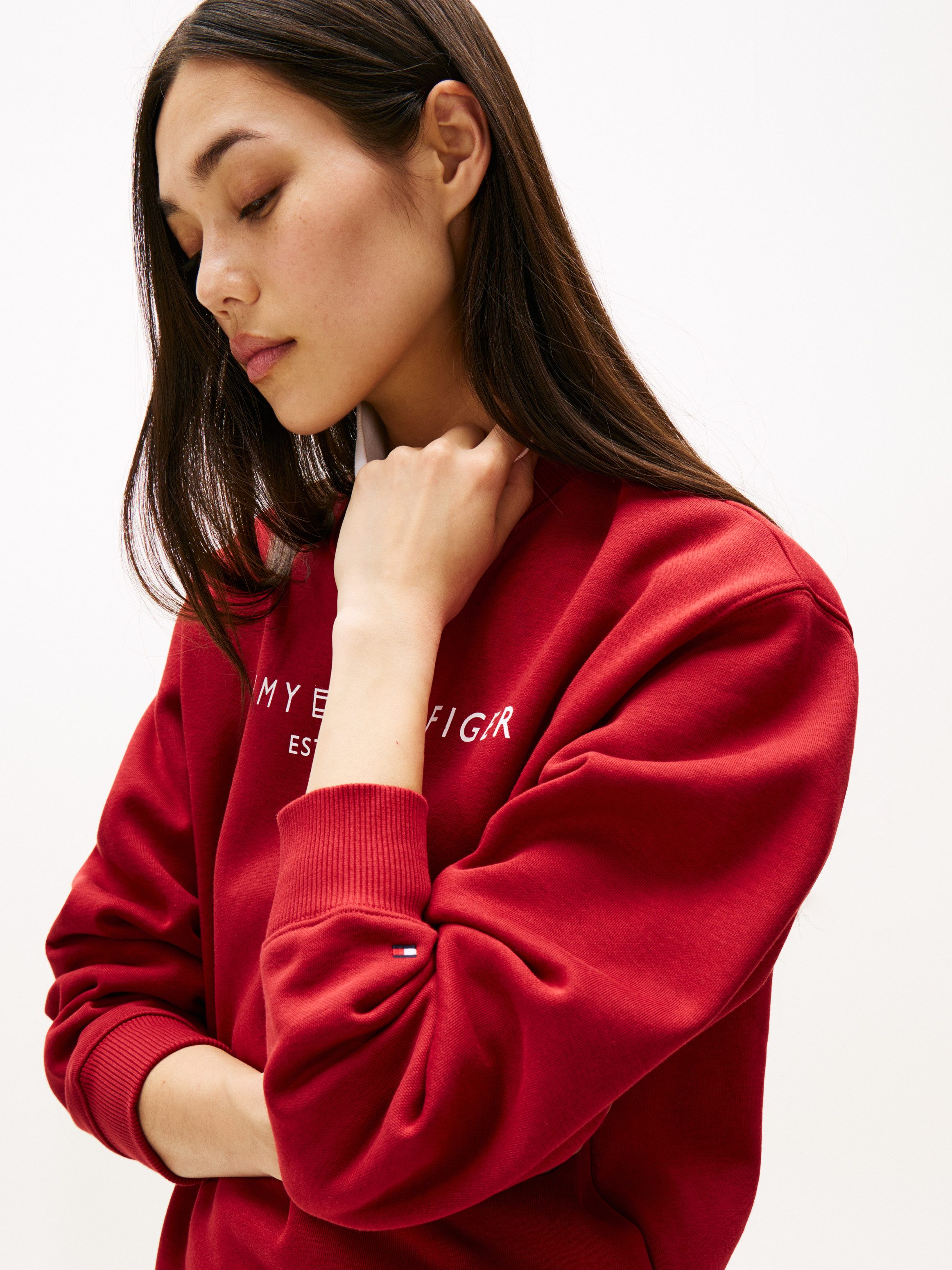 Tommy Hilfiger Sweatshirt MDRN REG CORP LOGO C-NK SWTSHRT mit Logoschriftzu günstig online kaufen