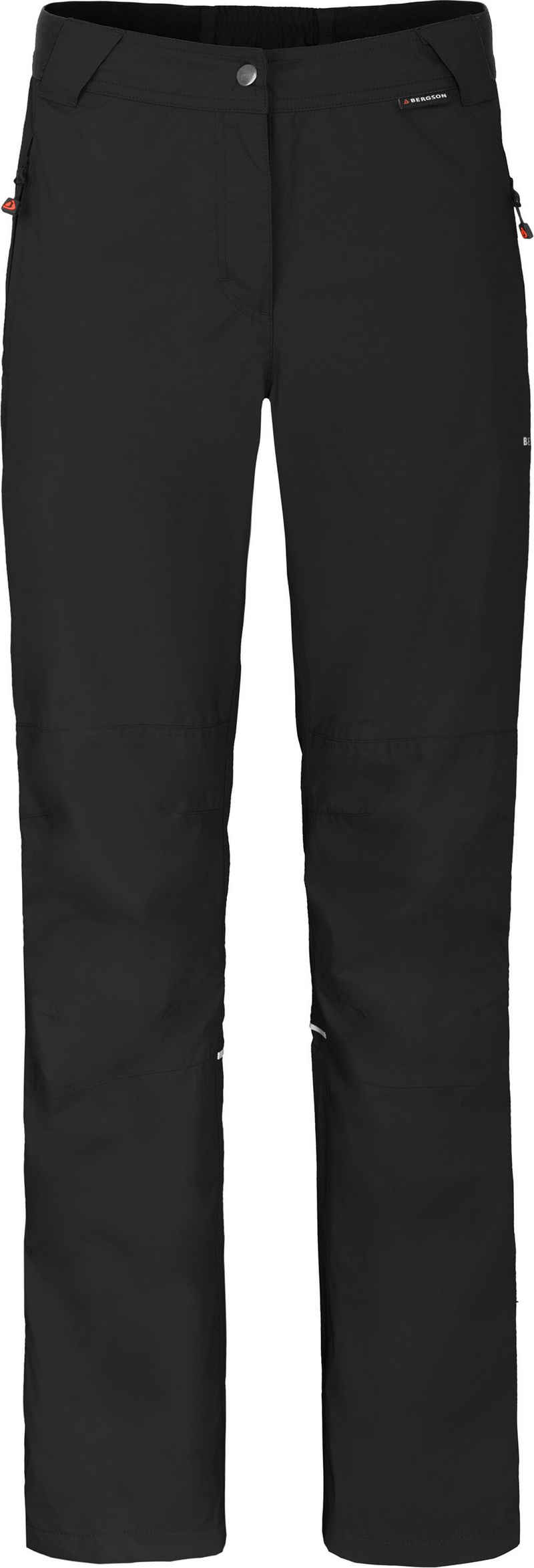 Bergson Regenhose LYNDE COMFORT Damen Regenhose, Netzfutter, 12000 mm Wassersäule, Короткие размеры, schwarz