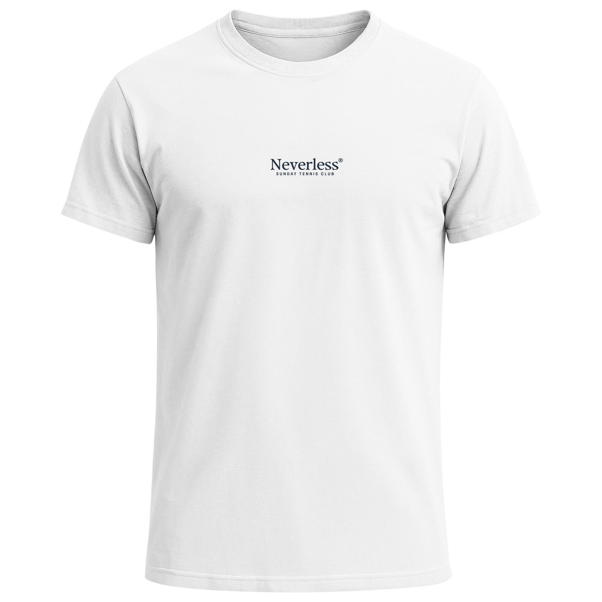 Neverless Print-Shirt Herren T-Shirt Backprint Tennis Club Aufdruck Grafikshirt Sport mit Print