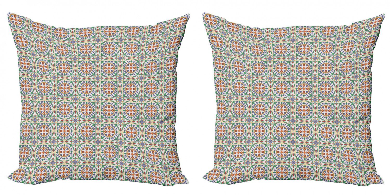 Kissenbezüge Modern Accent Zier (2 Geometrisch Abakuhaus Stück), Spanisch Digitaldruck, Doppelseitiger