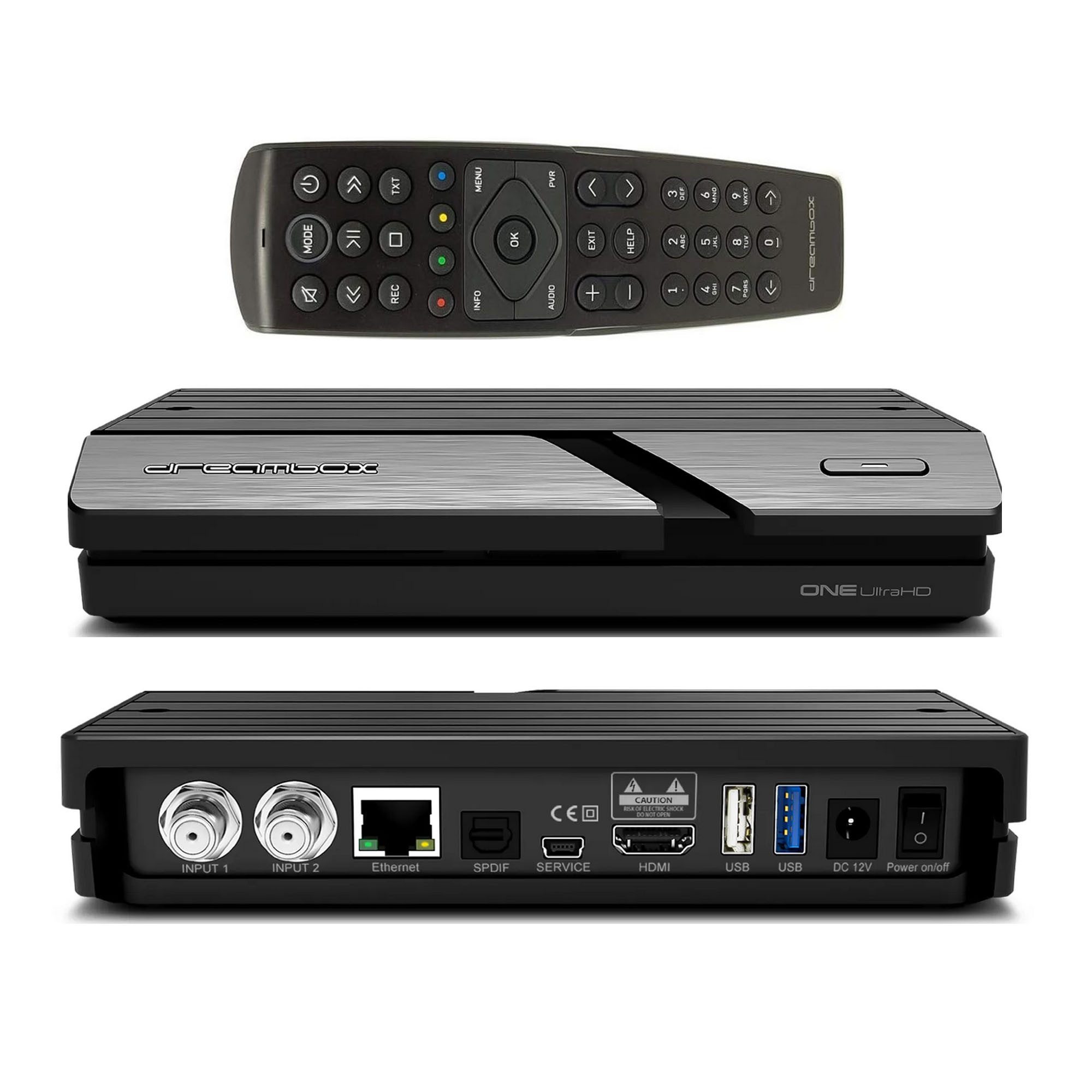 One Ultra HD 2xDVB-S2X Multistream Tuner 4K SAT-Receiver