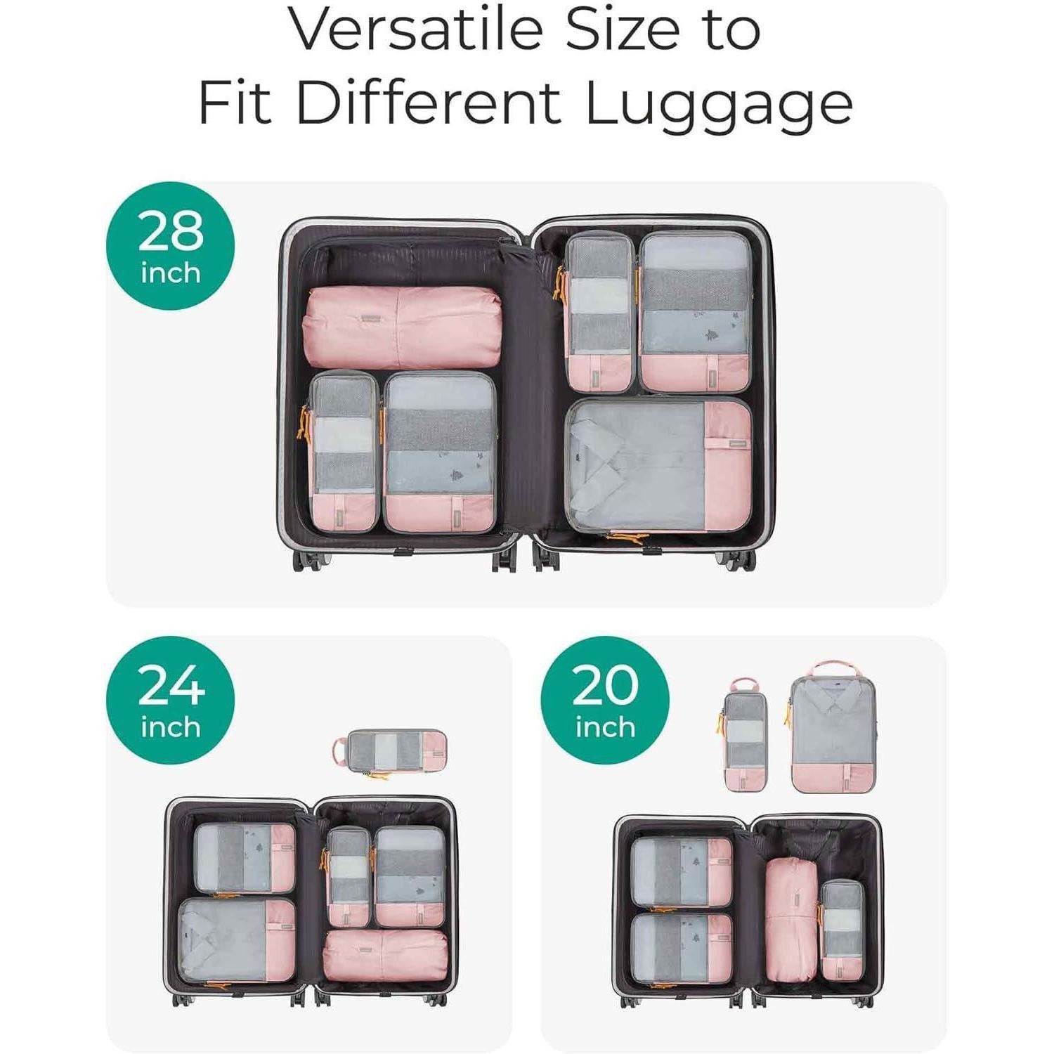 LuxusKollektion Kofferset Kleidertaschen Set Packwürfel Kompression Wäschesack Rucksack Koffer – Bild 3 von 5