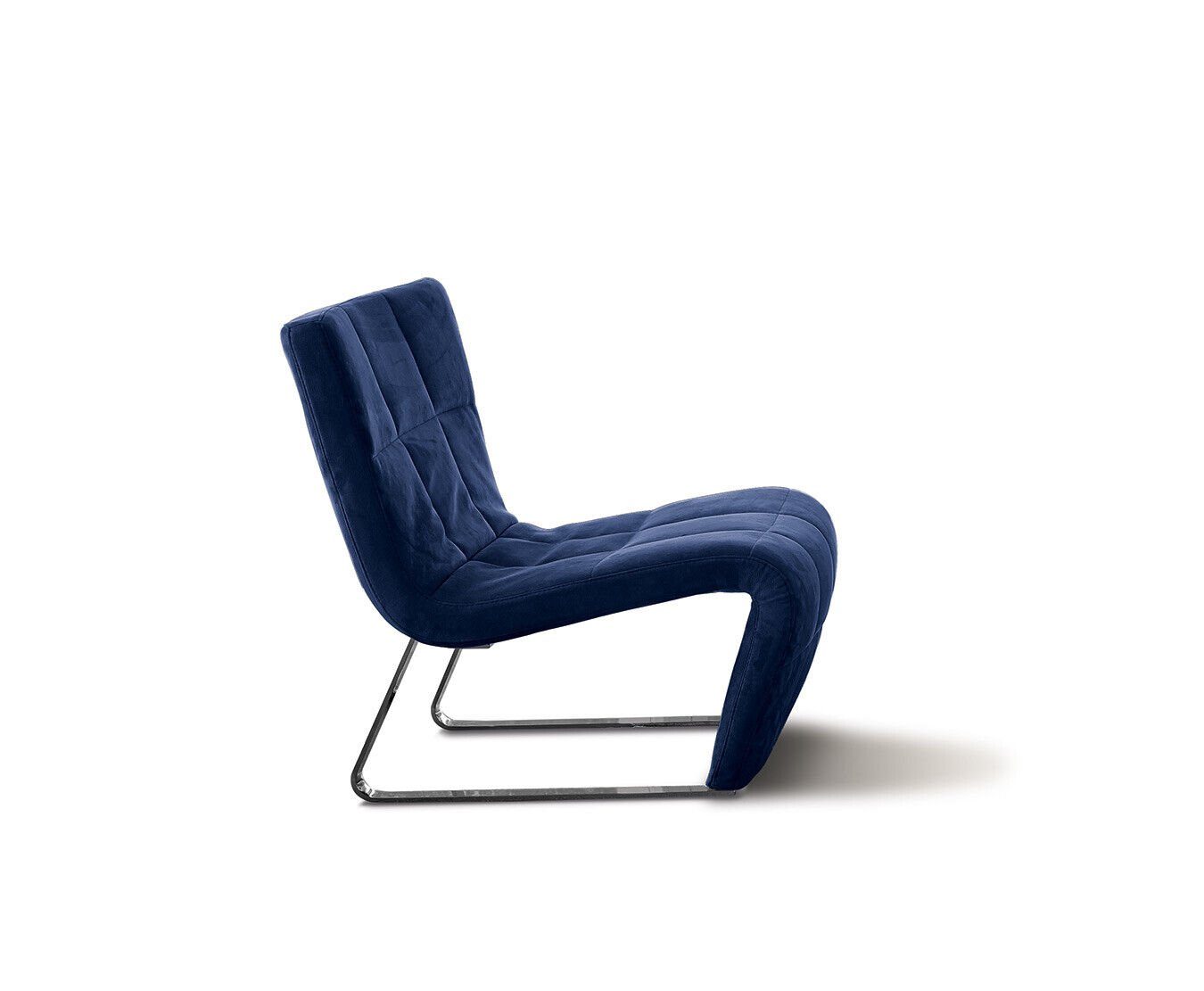 JVmoebel Sessel Sessel ohne Armlehne Luxus Polster Design Möbel Italienischer Stil (Sessel), Made in Europe Blau | Einzelsessel
