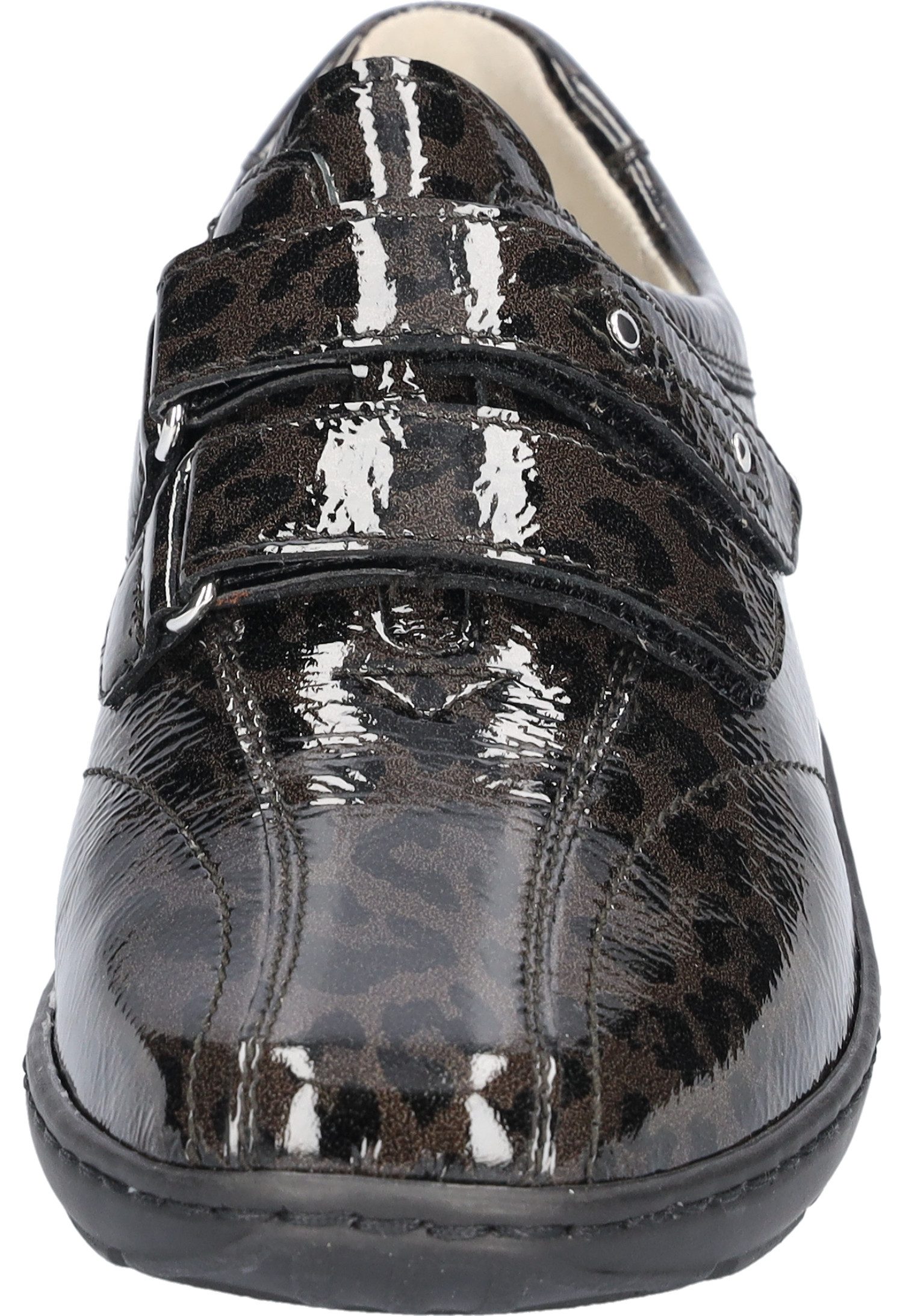 Waldläufer Henni Klettschuh Lackschuh, Komfortschuh, Leo-Optik, Bequemweite H (sehr weit)