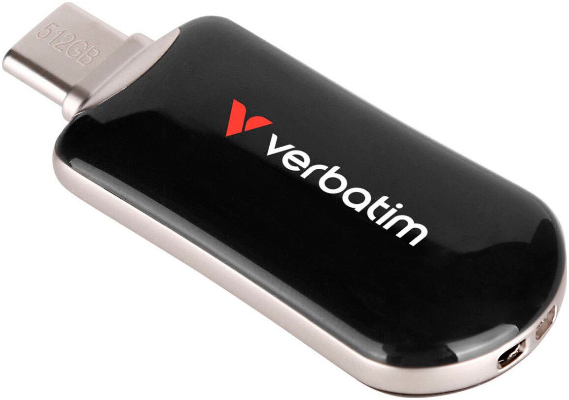 Verbatim Plectra 512GB USB-C Flash Drive USB-Stick (USB 2.0, Lesegeschwindigkeit 100 MB/s)