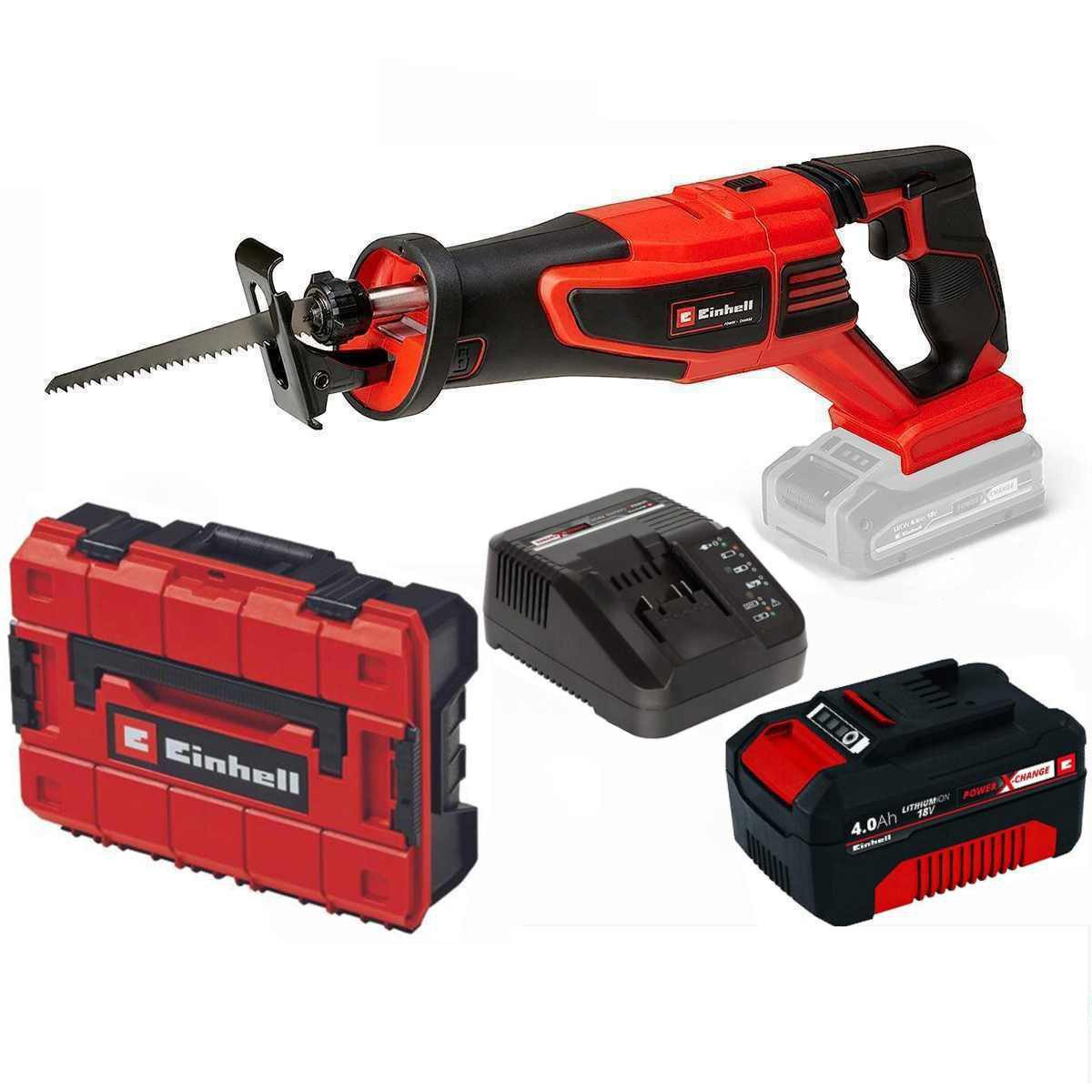 Einhell Akku-Säbelsäge Pro Säbelsäge TP-AP 18/28 Li BL- 28 mm Hub 18V Akku 4.0 Ah + SF Koffer