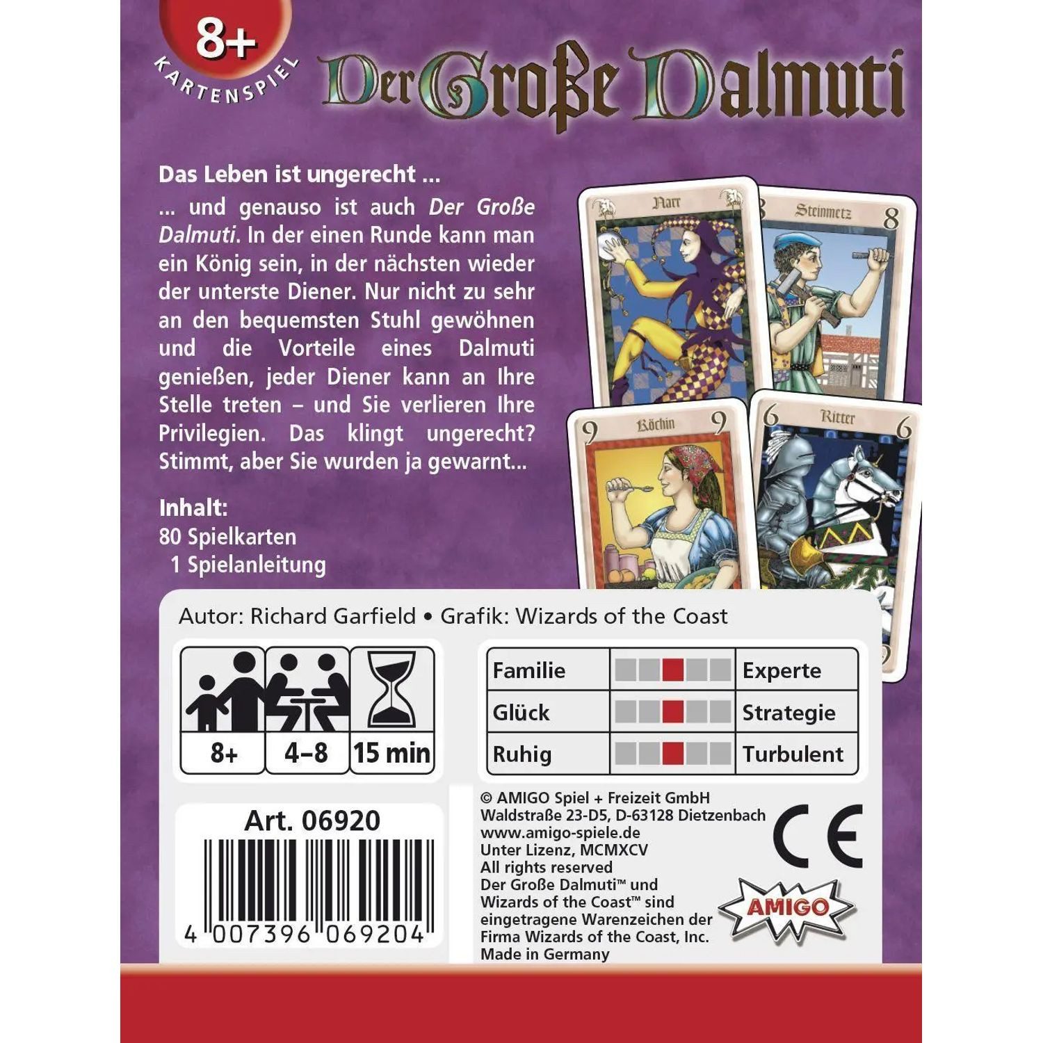 AMIGO Spiel Der Große Dalmuti. Kartenspiel