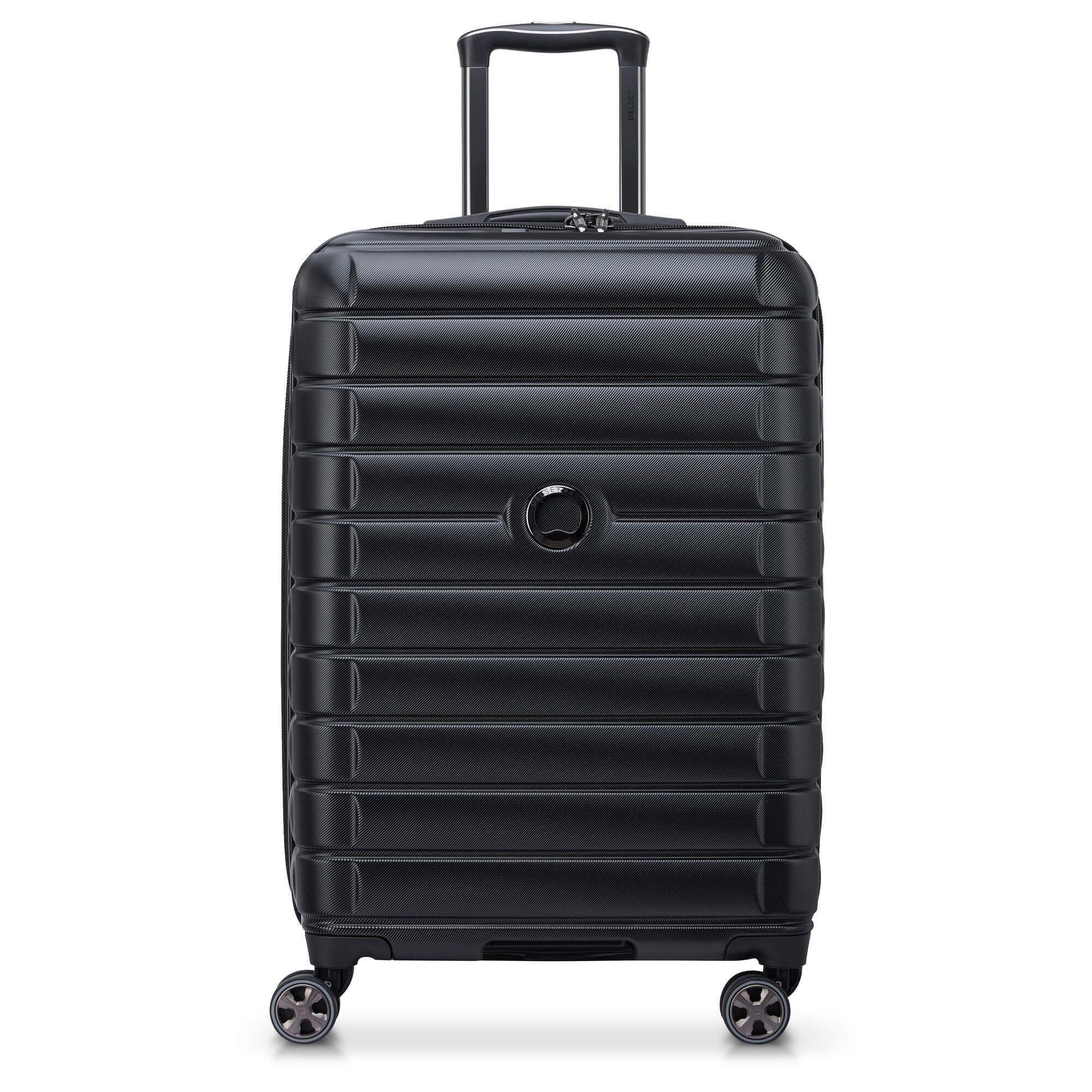 Delsey Trolley Shadow 5.0 - 4-Rollen-Trolley erw. 66 cm, 4 Rollen black