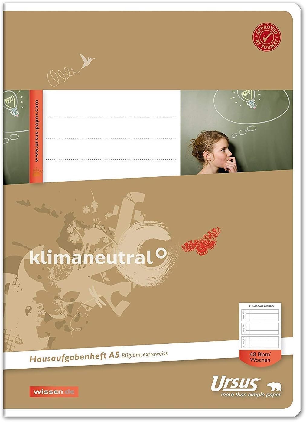 Staufen Schulheft Staufen Hausaufgabenheft Style - 48 Wochen Premium Qualität DIN A5