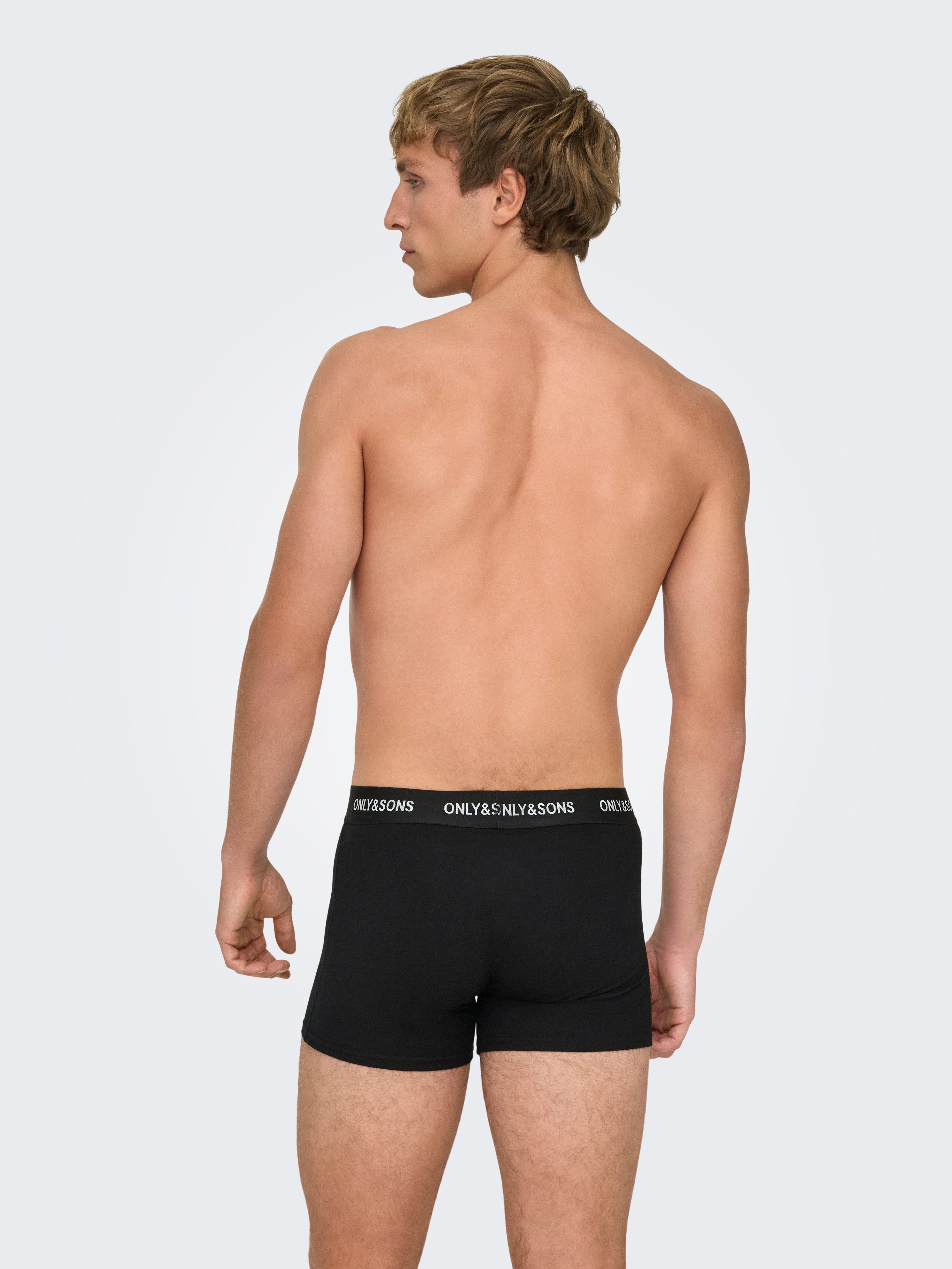 ONLY & SONS Trunk ONSBASIC SOLID BOXER 3PACK NOOS (Packung, 3-St) Baumwollmischung, eng anliegend
