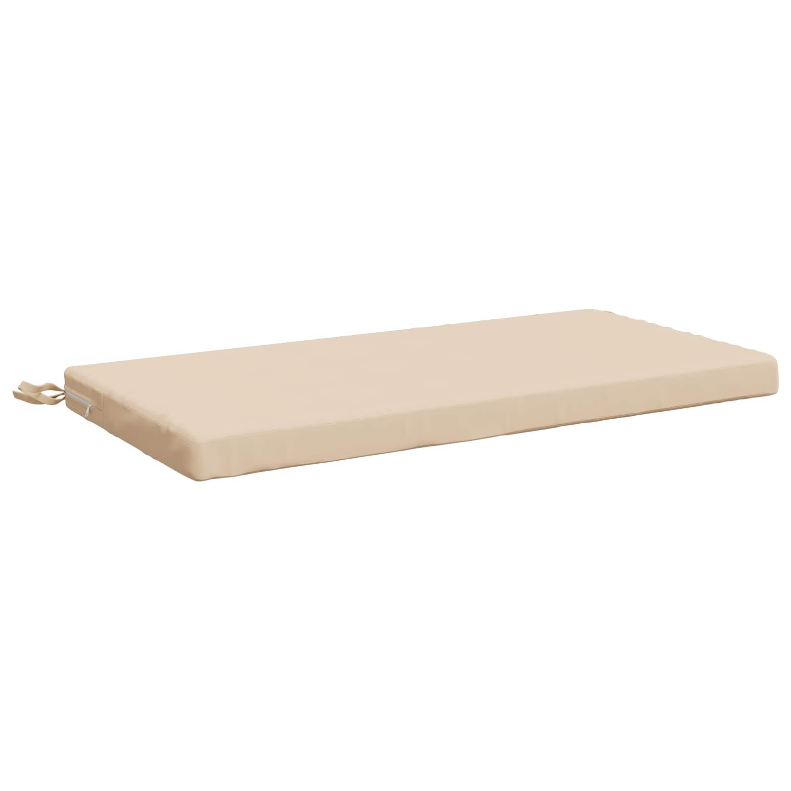 vidaXL Sitzauflage Bankkissen SOEST 100 % Polyester Creme 80 x 40 x 5 cm, (1 St)