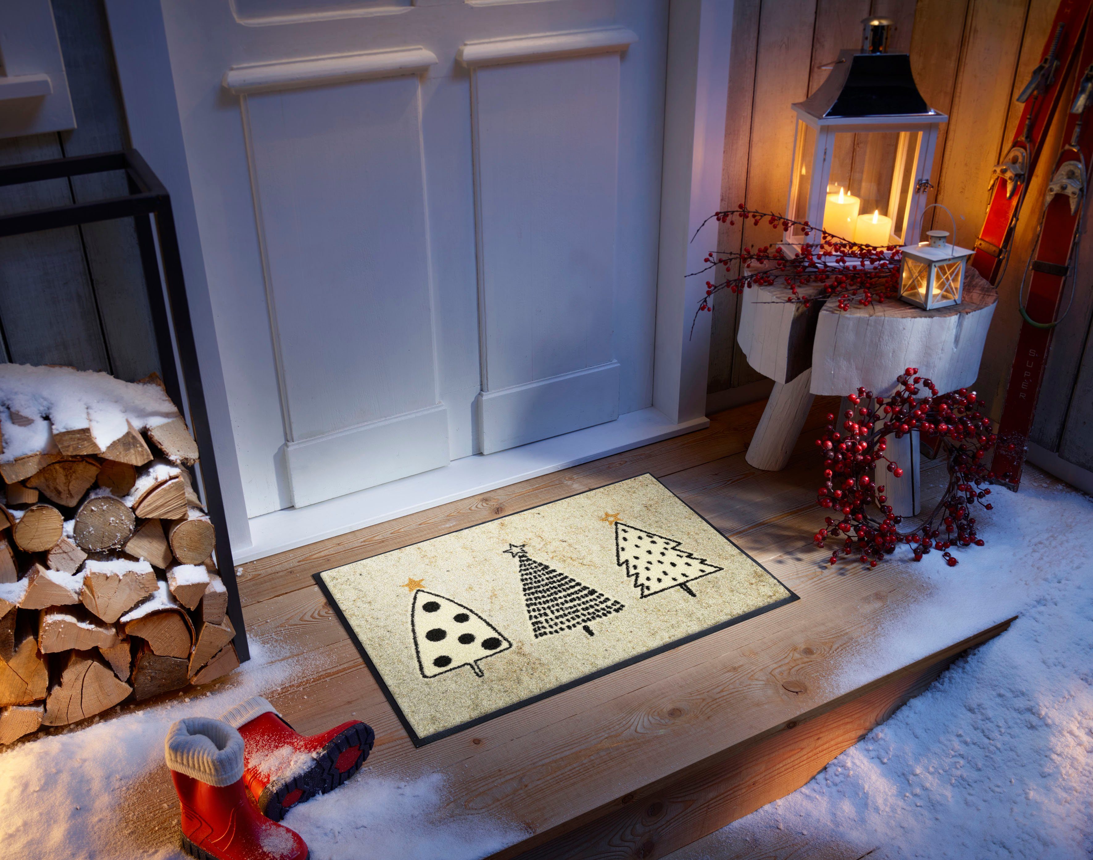 wash+dry by Kleen-Tex Fußmatte Silent Night, rechteckig, Höhe: 7 mm günstig online kaufen