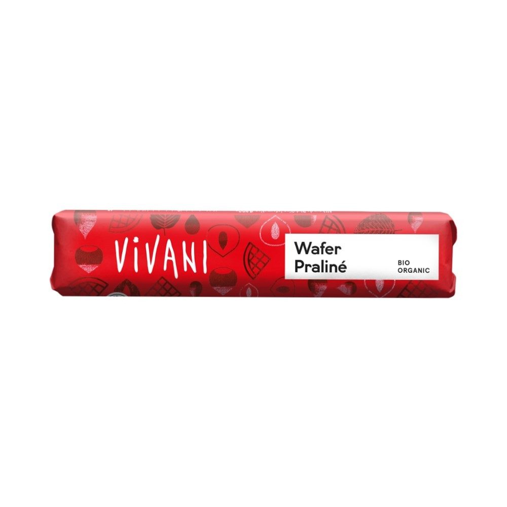 Vivani Süßigkeit Schokoriegel - Wafer Praliné 40g