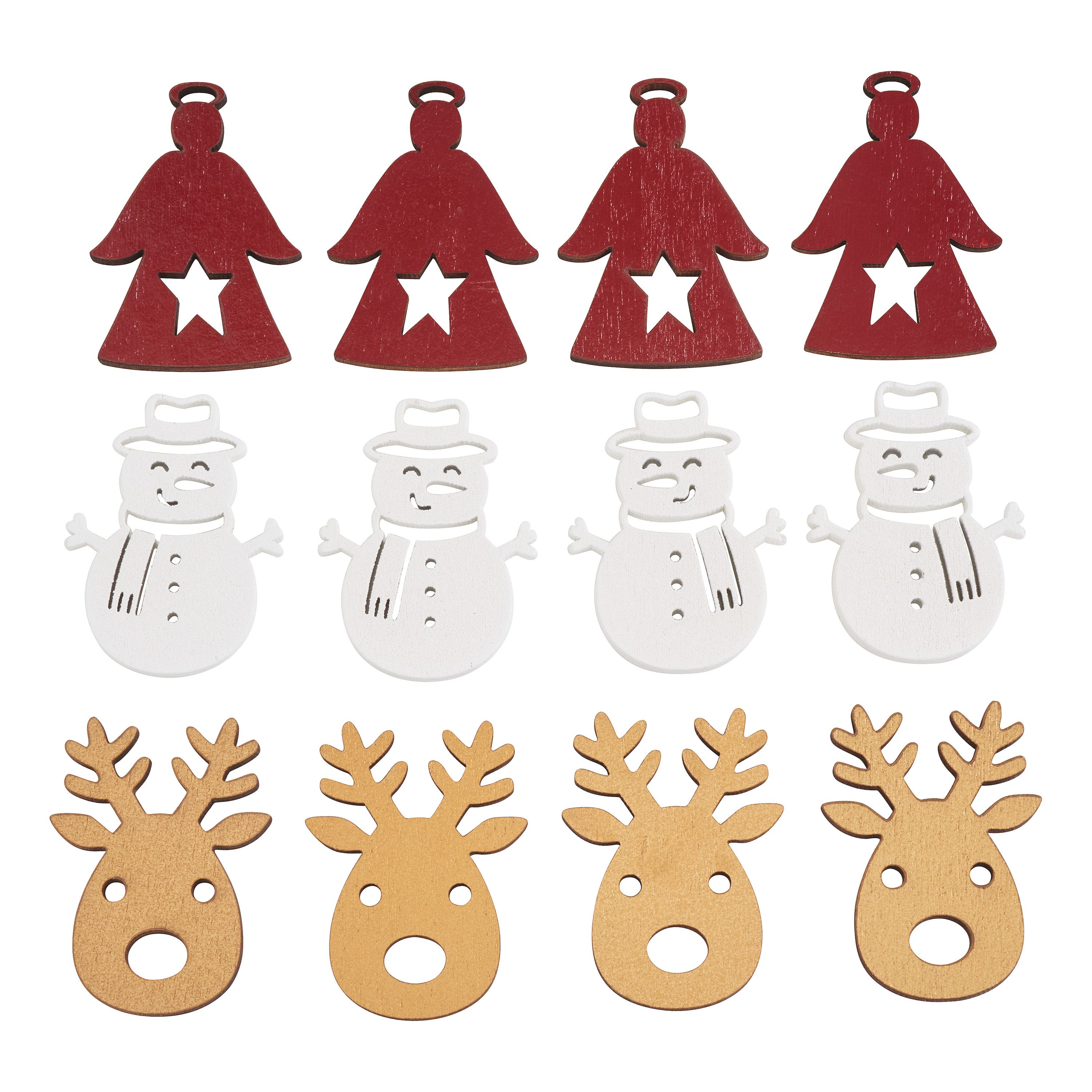 VBS Streudeko Golden winter, 2-4 cm, 12 Stück