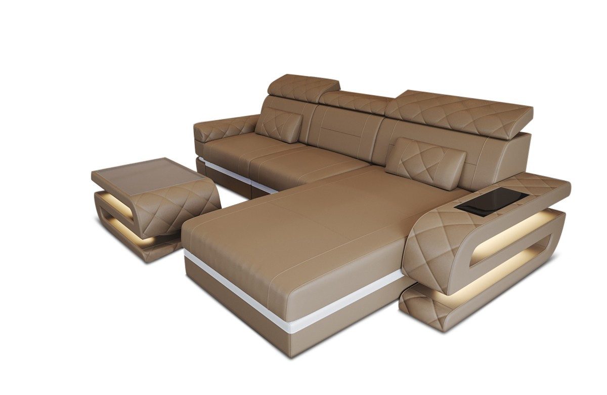 Sofa Dreams Ecksofa Ledersofa Bologna L günstig online kaufen