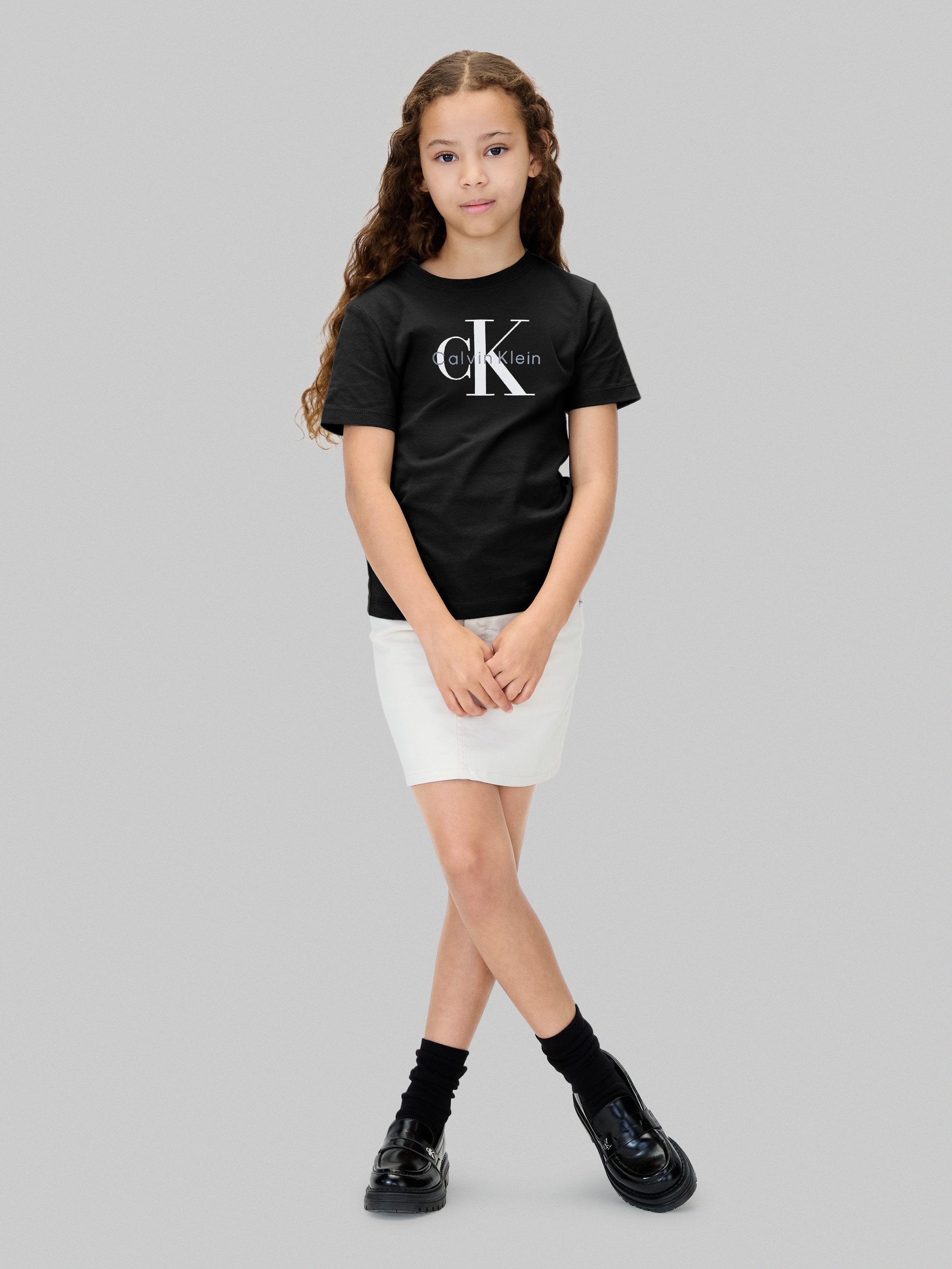Calvin Klein Jeans T-Shirt für Kinder bis 16 Jahre, regular fit, Rundhalsausschnitt