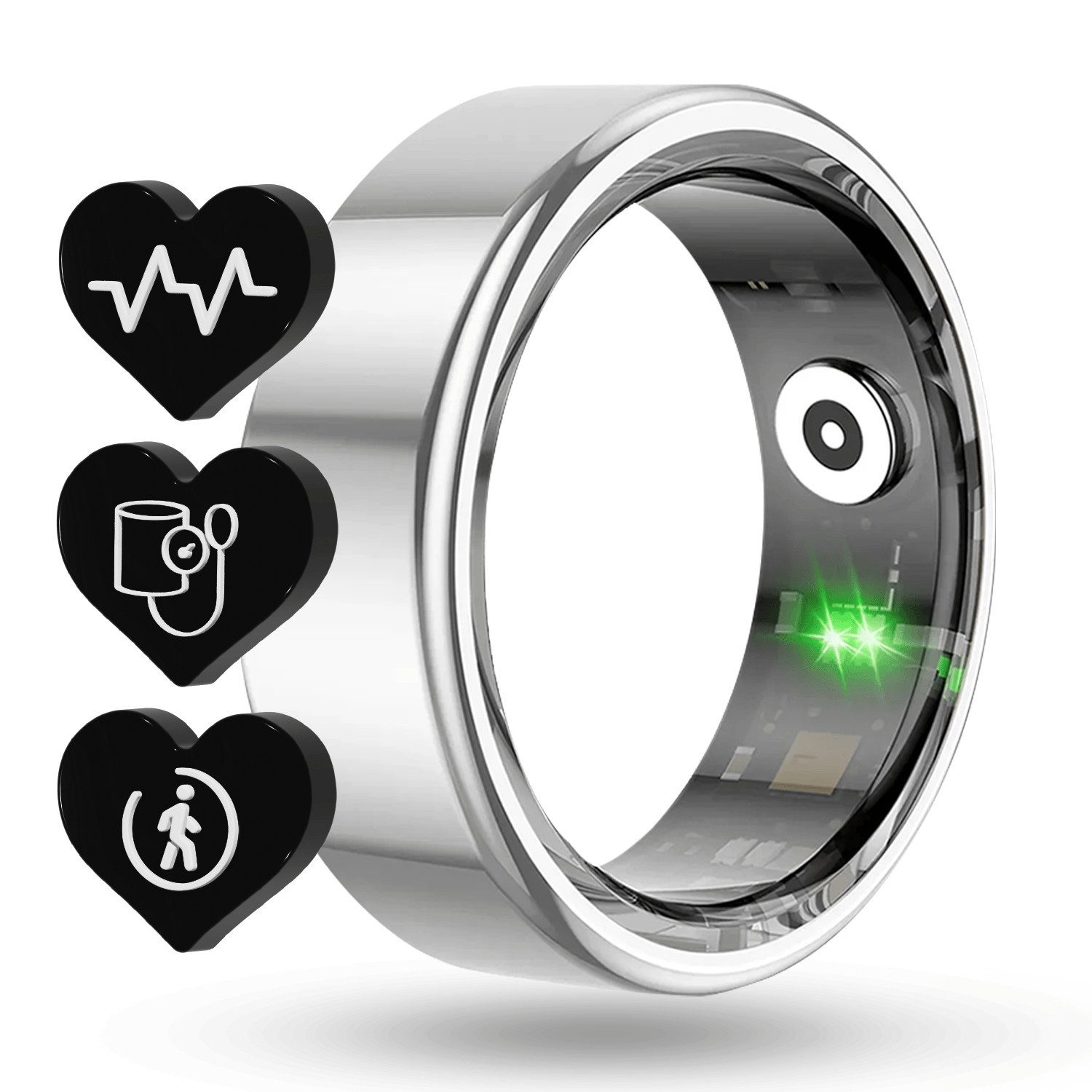fontastic Smart Ring Fyri Smart Ring Fitness Tracker mit Herzfrequenz & Schlaftracking