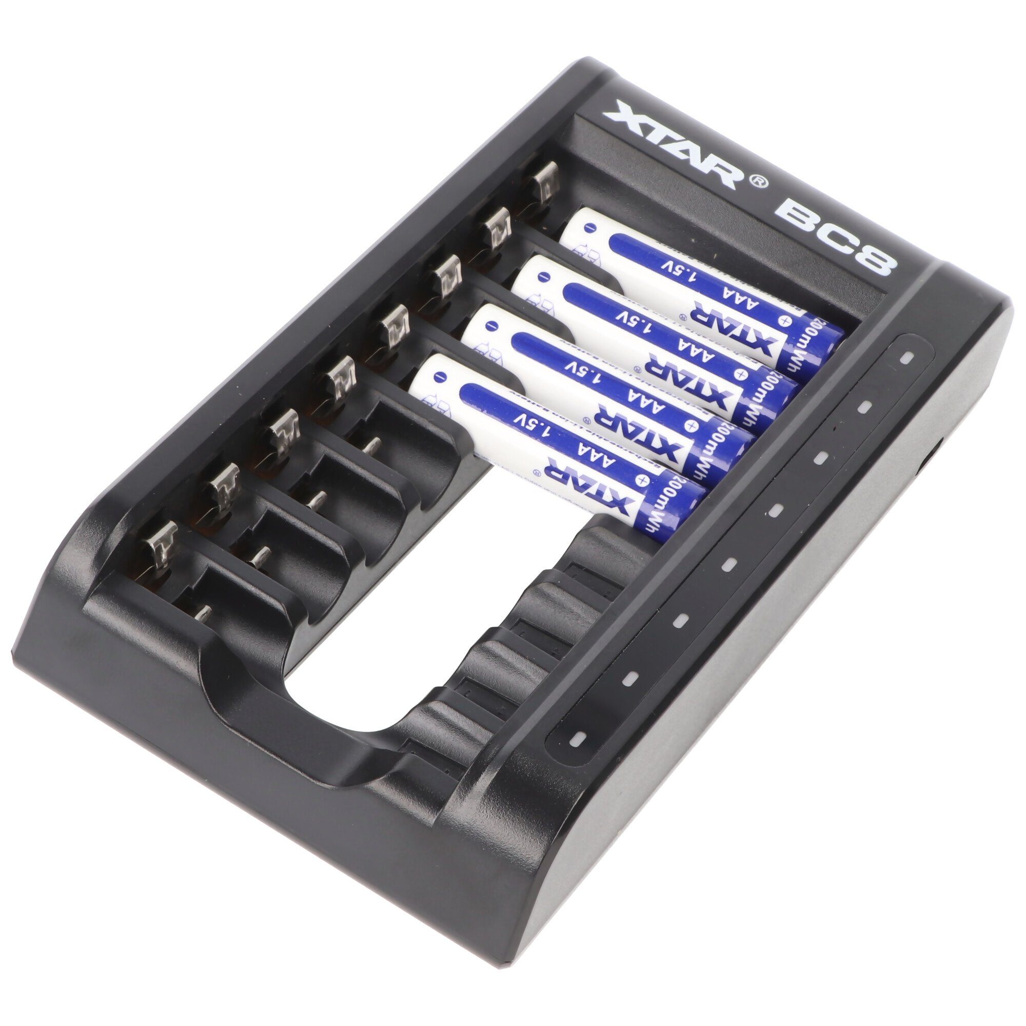 XTAR BC8 Schnell-Ladegerät für Li-Ion 1.5V Akku und 1,5V NiMH 1,2V Akkus A Rundzellen-Lader