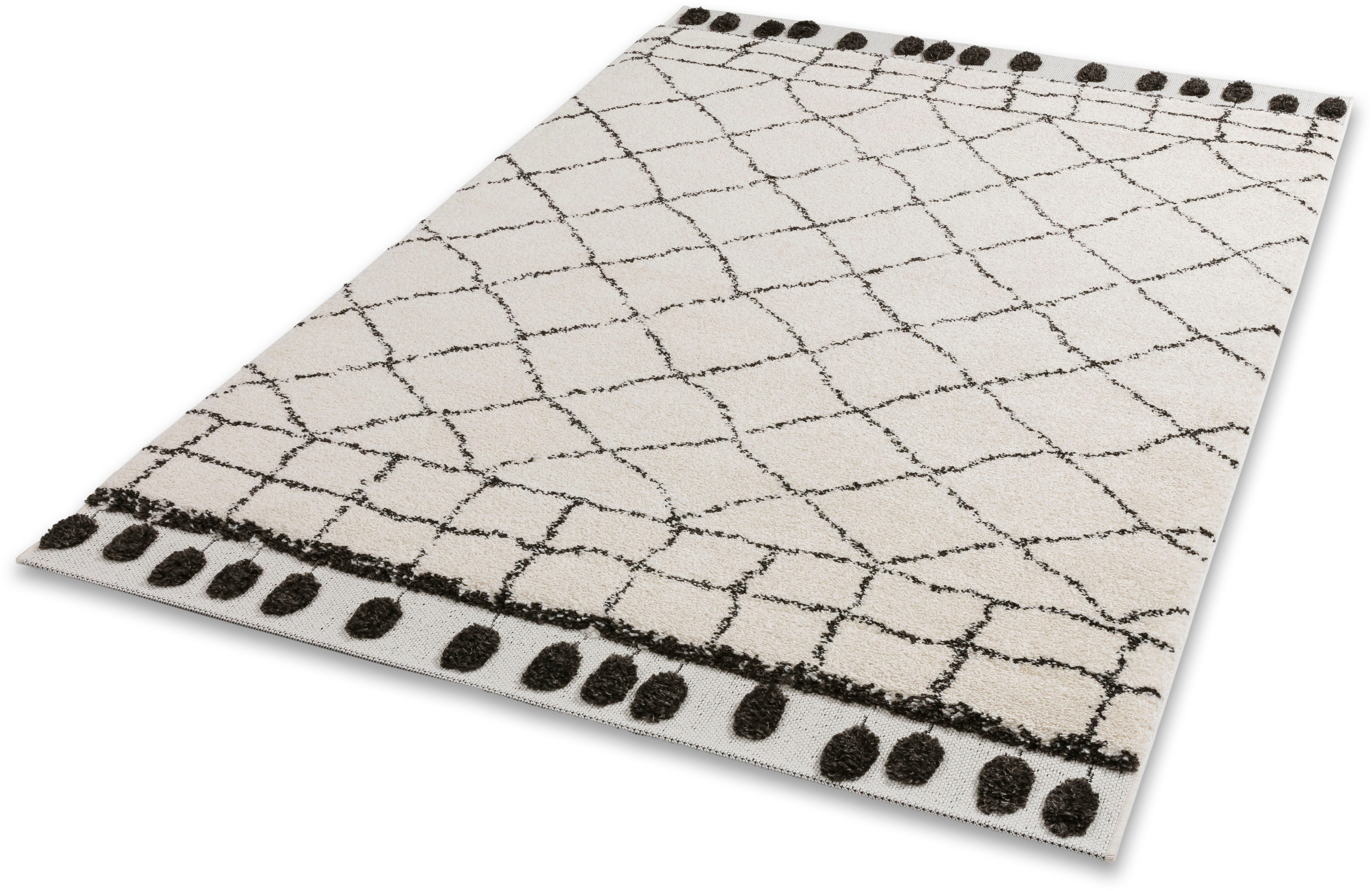 SCHÖNER WOHNEN-Kollektion Hochflor-Teppich Winsome 6318-241, rechteckig, Höhe: 25 mm, Langflor, Hoch Tief Struktur, Wohnzimmer, Schöner Wohnen Kollektion