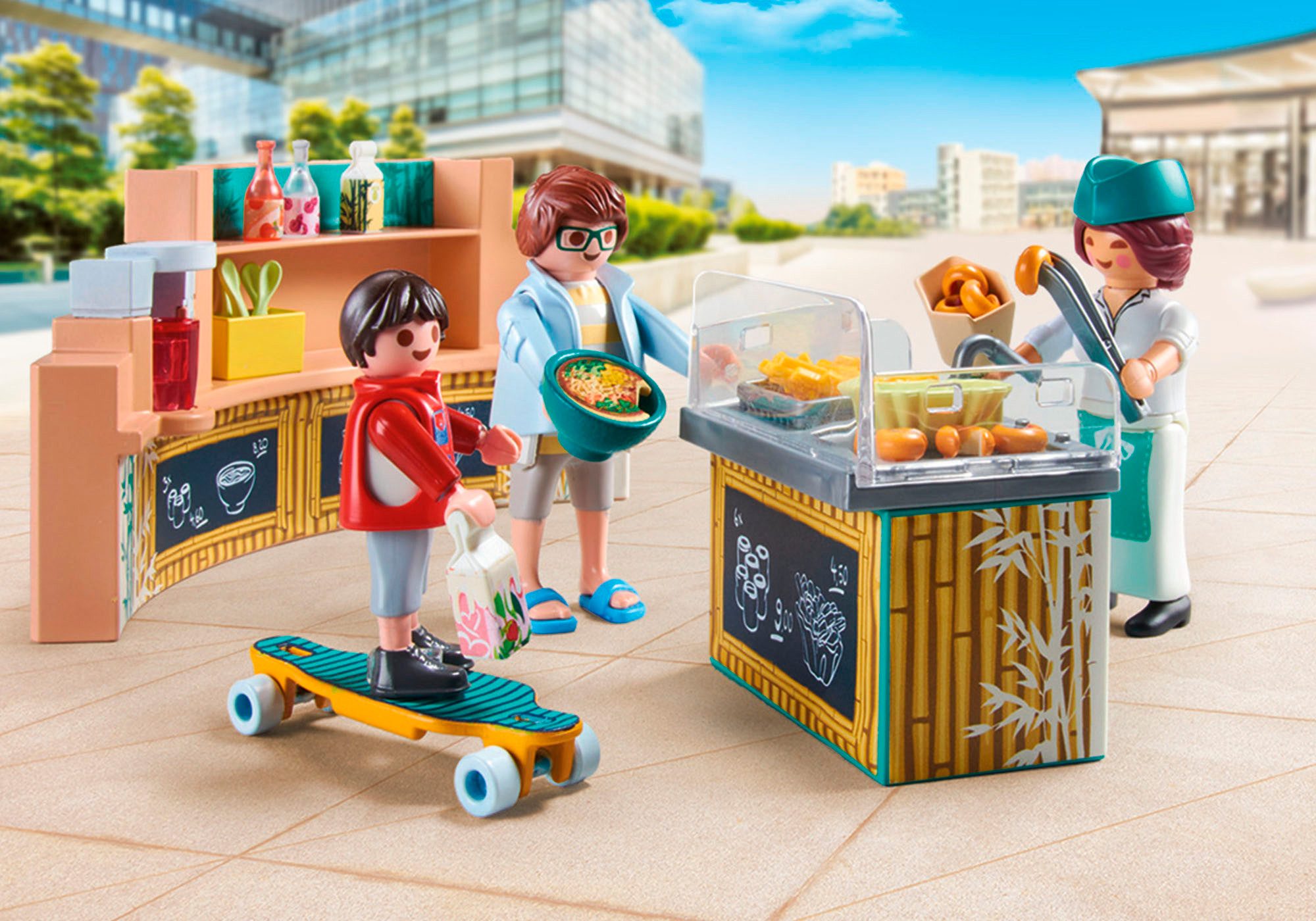 Playmobil® Food Lounge (71538), My Life Konstruktions-Spielset, (54 St), Made in Europe