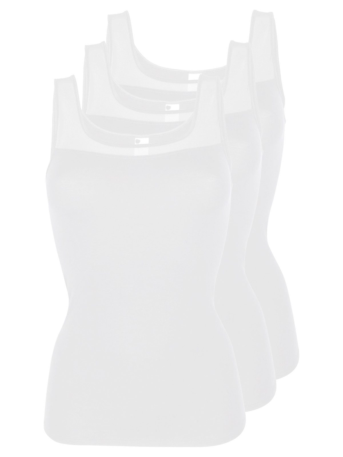 Pompadour Achseltop 3er Pack Damen Achseltop New Vision (Packung, 3-St) -