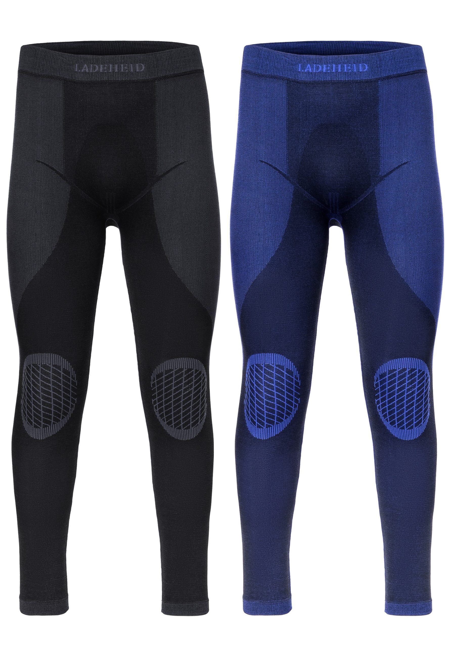 Funktionsunterhose 2er Pack Herren Funktionsunterwäsche lange Unterhose LAGI002