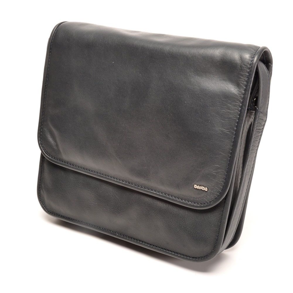 berba Umhängetasche berba Soft 474 - Kleine Überschlagtasche in blau