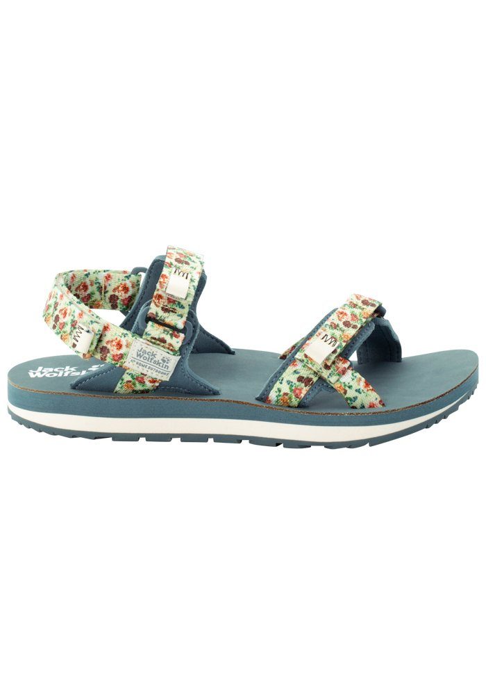 Jack Wolfskin OUTFRESH DELUXE SANDAL W Outdoorsandale geblümt-naturweiß