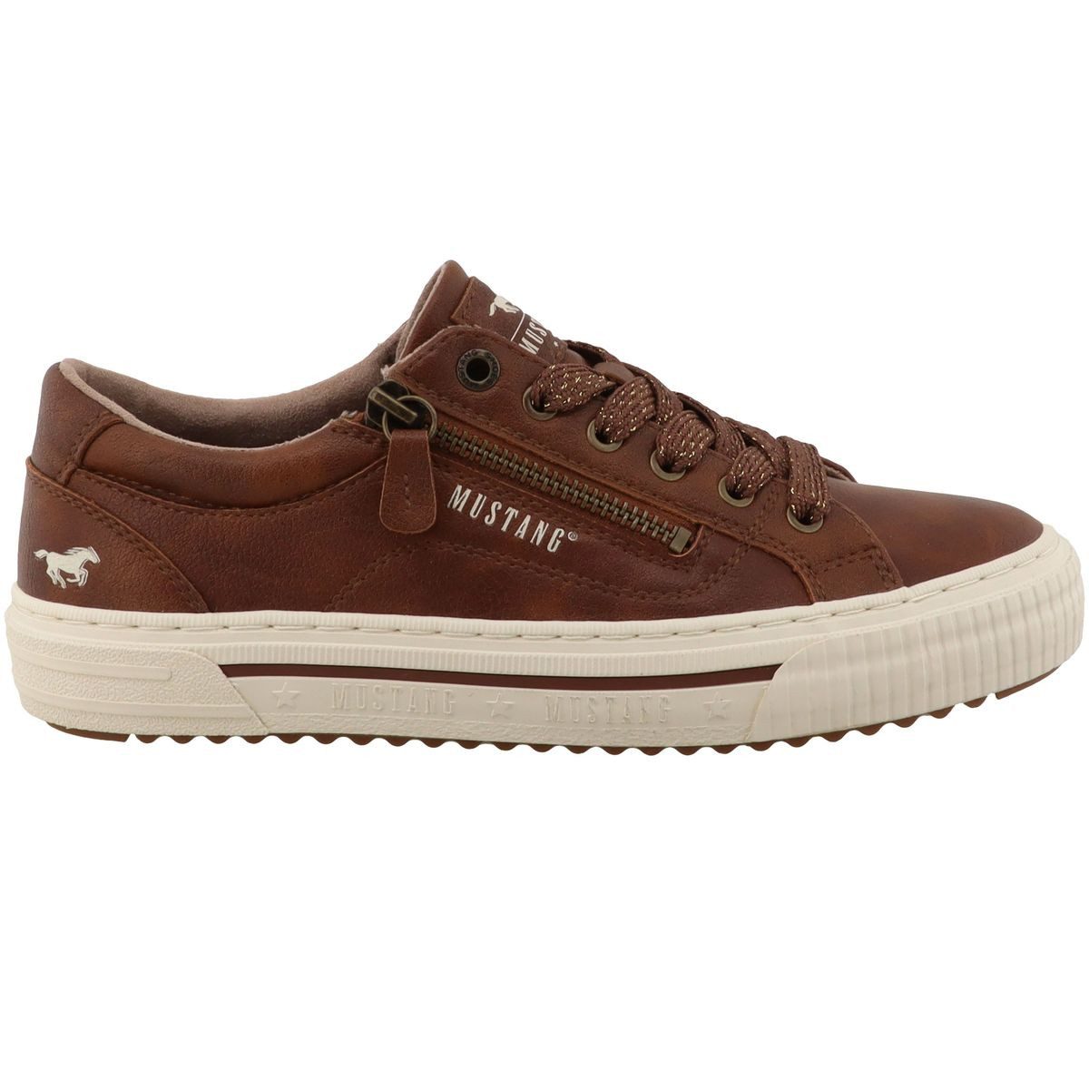 Mustang Shoes 15M0112011-rust Sneaker Lässiger Low-Sneaker mit praktischem Reißverschluss