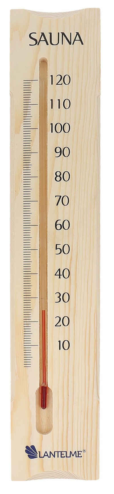 Lantelme Badethermometer Saunathermometer, 38cm, Kiefernholz
