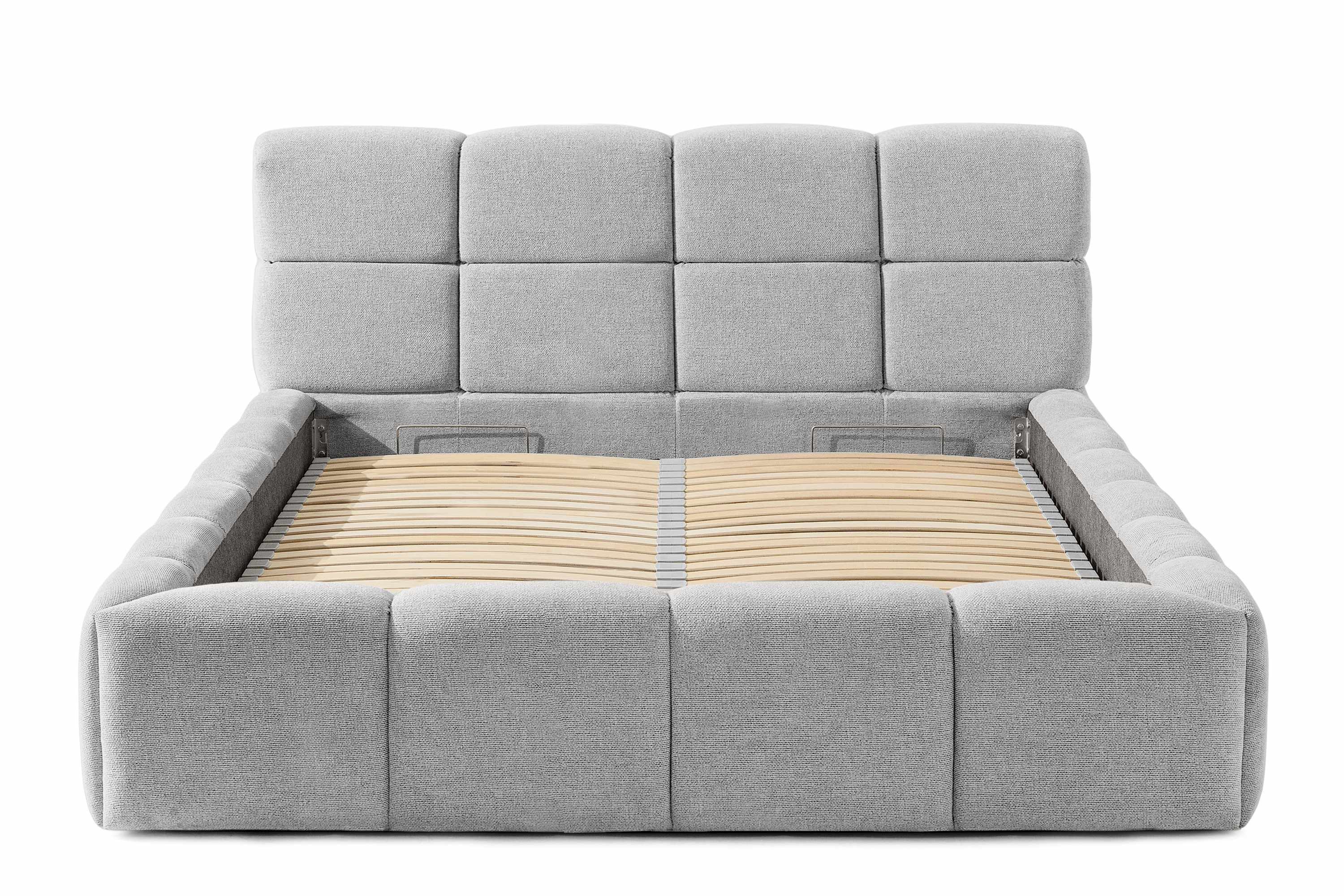 KONSIMO® Polsterbett Doppelbett AERI mit Stauraum, günstig online kaufen