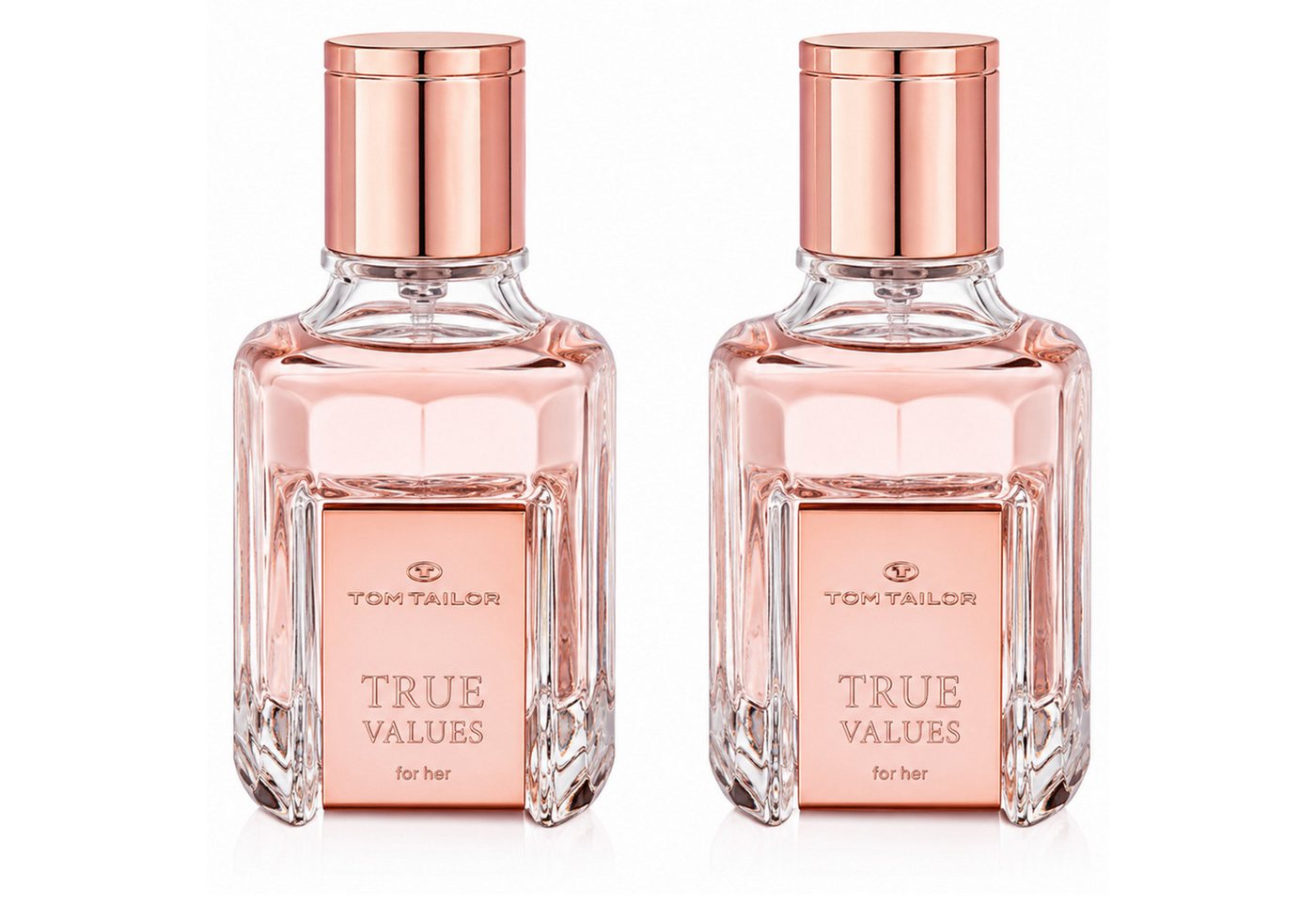 TOM TAILOR Duft-Set True Values For Her Eau de Parfum Doppelpack 2 × 30 ml, 2-tlg., Doppelpack mit 2 × 30 ml für Alltag und Reisen