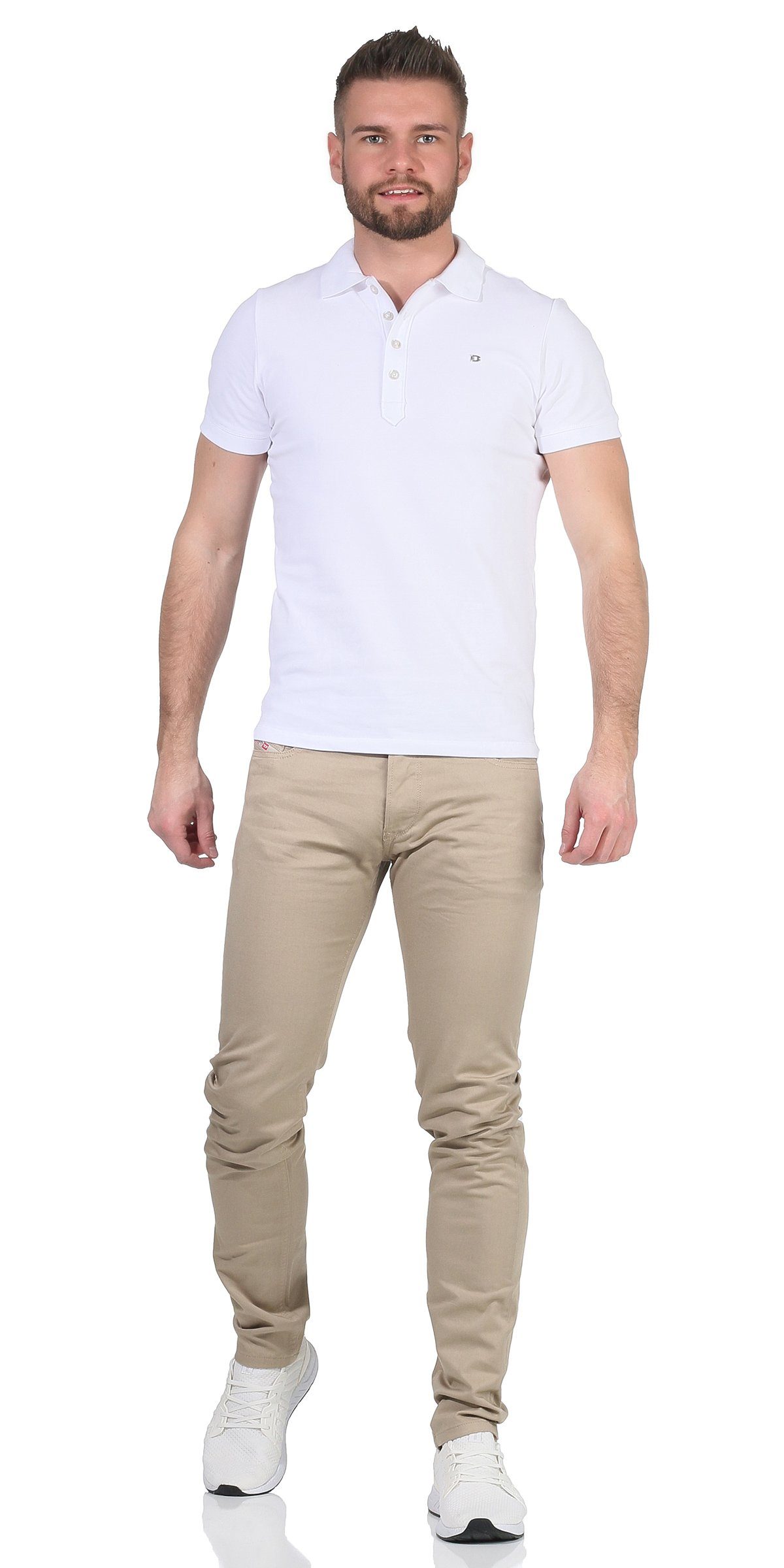 Diesel Skinny-fit-Jeans Diesel Herren Skinny-fit-Jeans R-TROXER-A 5-Pocket-Style, Sommer, Hose, Länge: Einheitsgröße inch 32 Beige