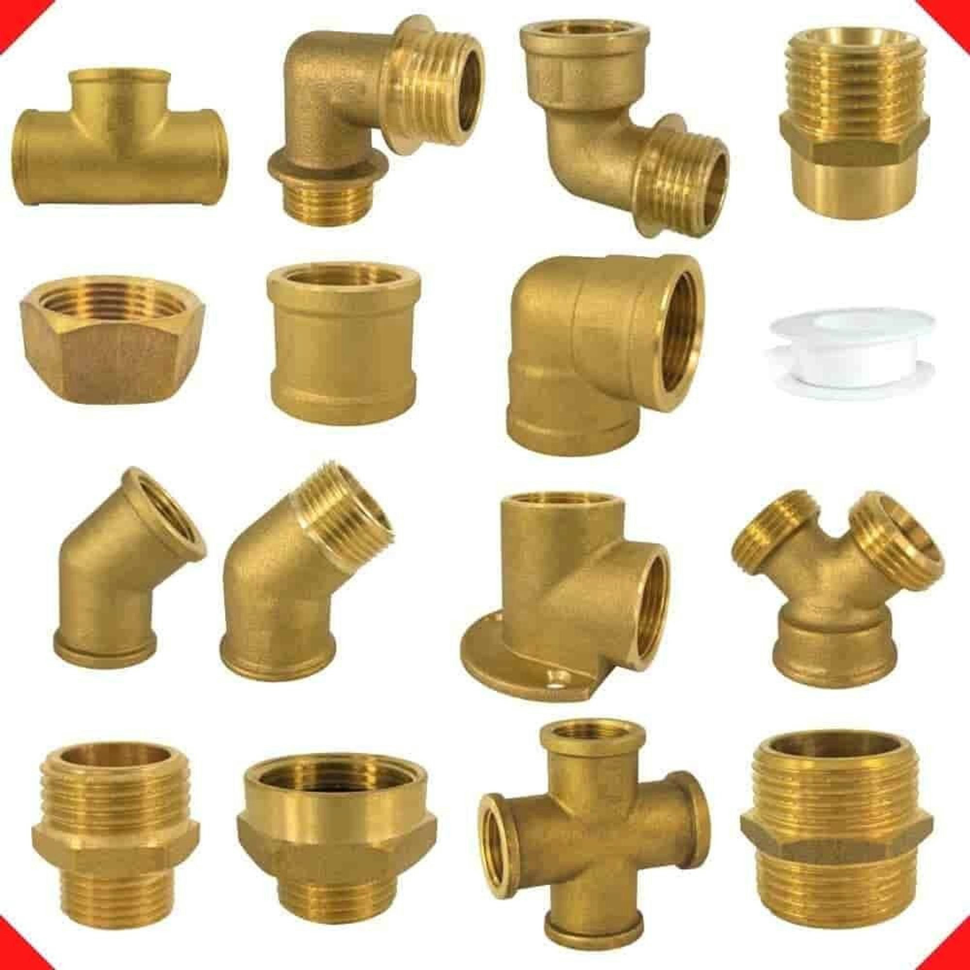 KLASEBO® Gewindemuffe Messing Muffe, Gewindefitting 3/4 Zoll, Trinkwasser, Boni-Shop