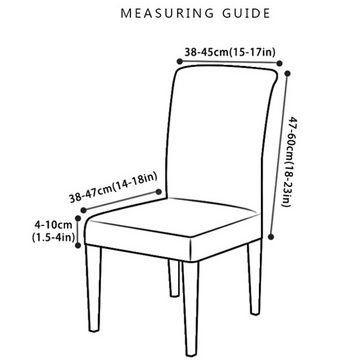 Stuhlhusse Bedruckter Stretch-Stuhlbezug für Esszimmer, Lubgitsr