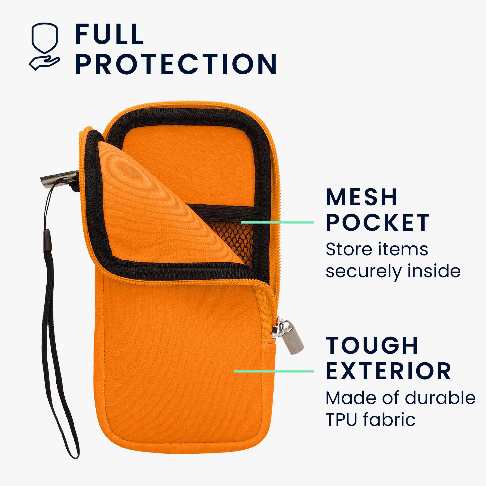 kwmobile Handytasche Handytasche für Smartphones XXL - 7" (1-tlg), Neopren Handy Hülle - Handy Tasche Sleeve Pouch