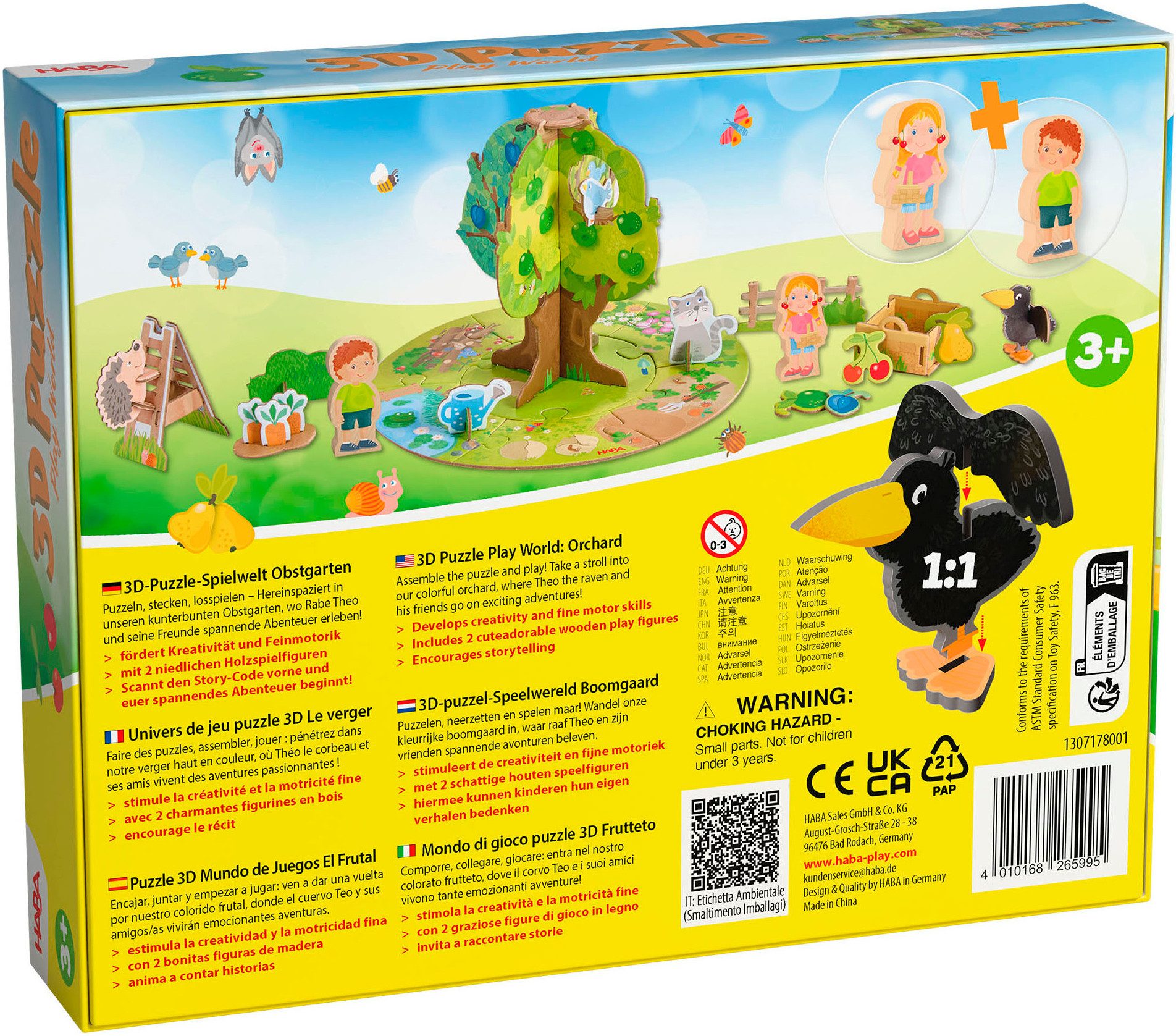 Haba Puzzle 3D Spielwelt Obstgarten, Puzzleteile
