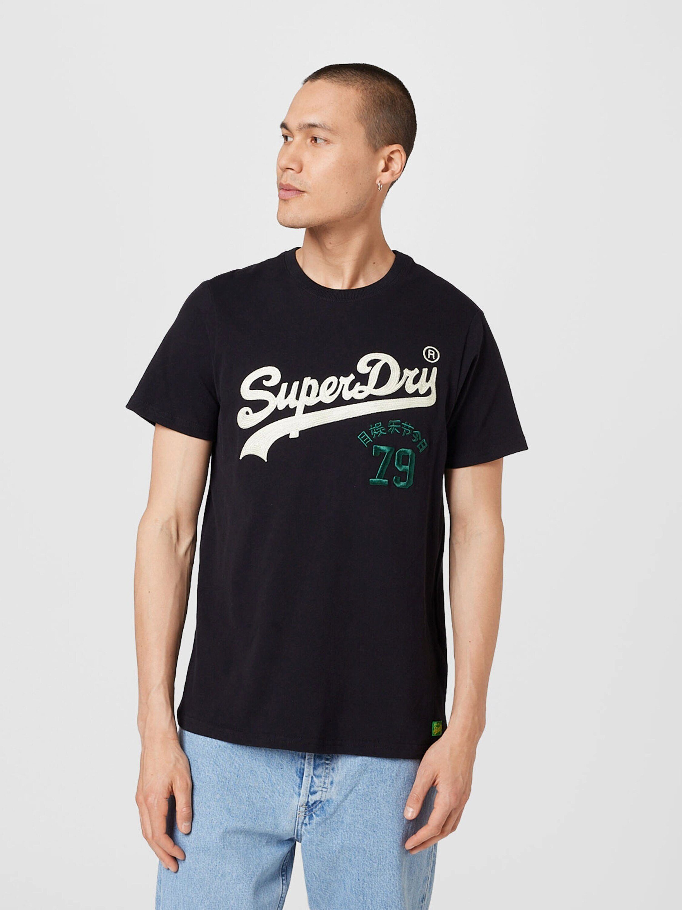 T-Shirt (1-tlg) schwarz (15) Superdry