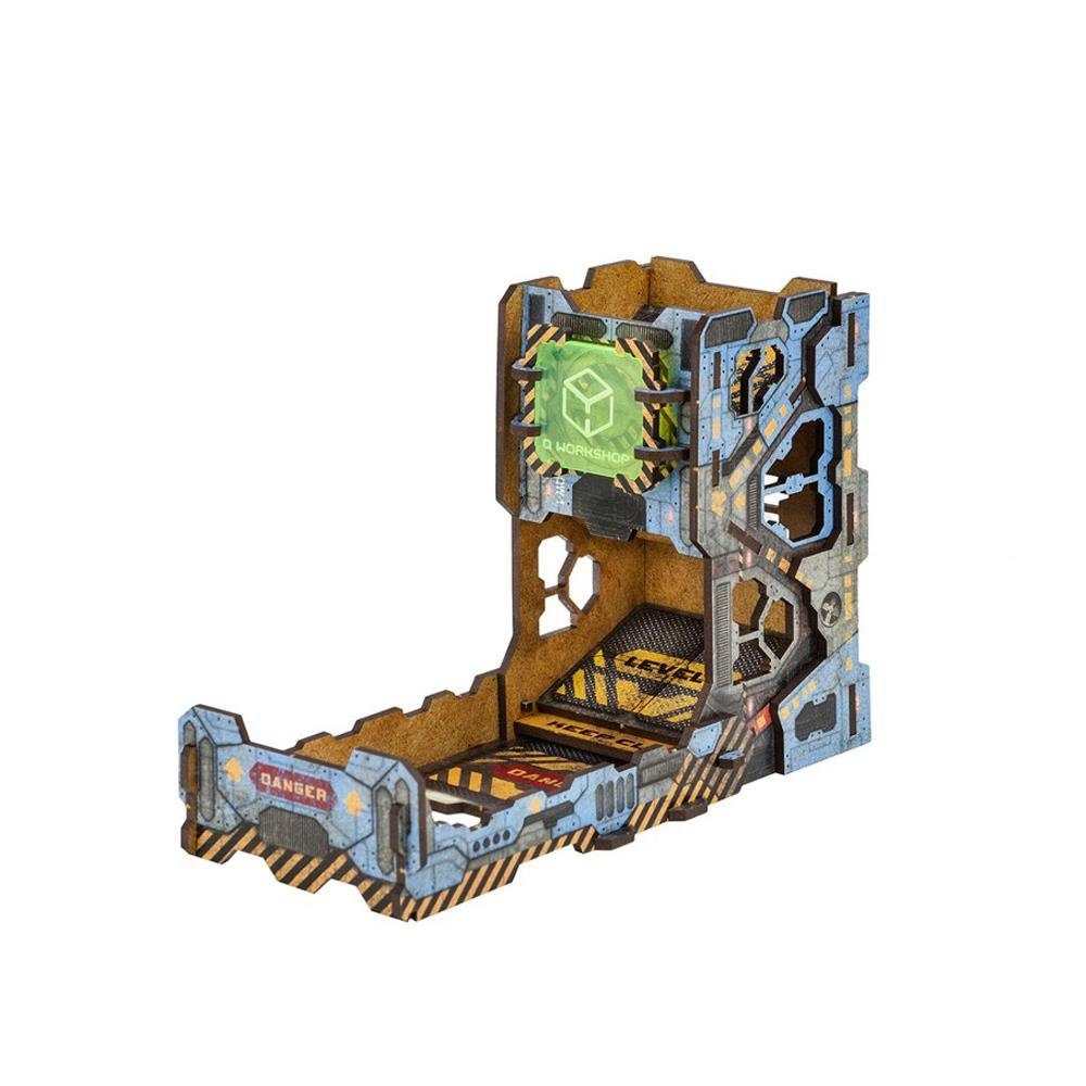 Q-Workshop Spiel Dice Tower Tech bunt Höhe 13,5 cm