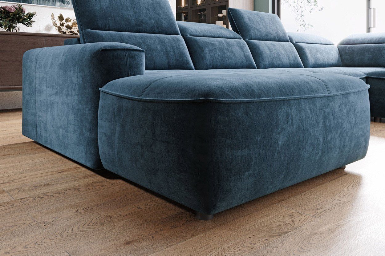 WOHNKLUSIV Wohnlandschaft Wohnlandschaft Ferrara - elektrische Sitztiefenverstellung, mit Relaxfunktion