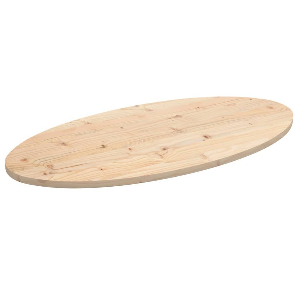 90x45x2,5 Kiefer St) Tischplatte Massivholz (1 cm furnicato Oval