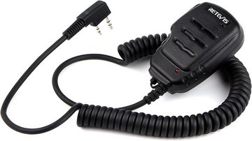 Retevis Walkie Talkie RS111 Lautsprechermikrofon Kompatibel mit UV-5R Funkgerät (2 Stück)