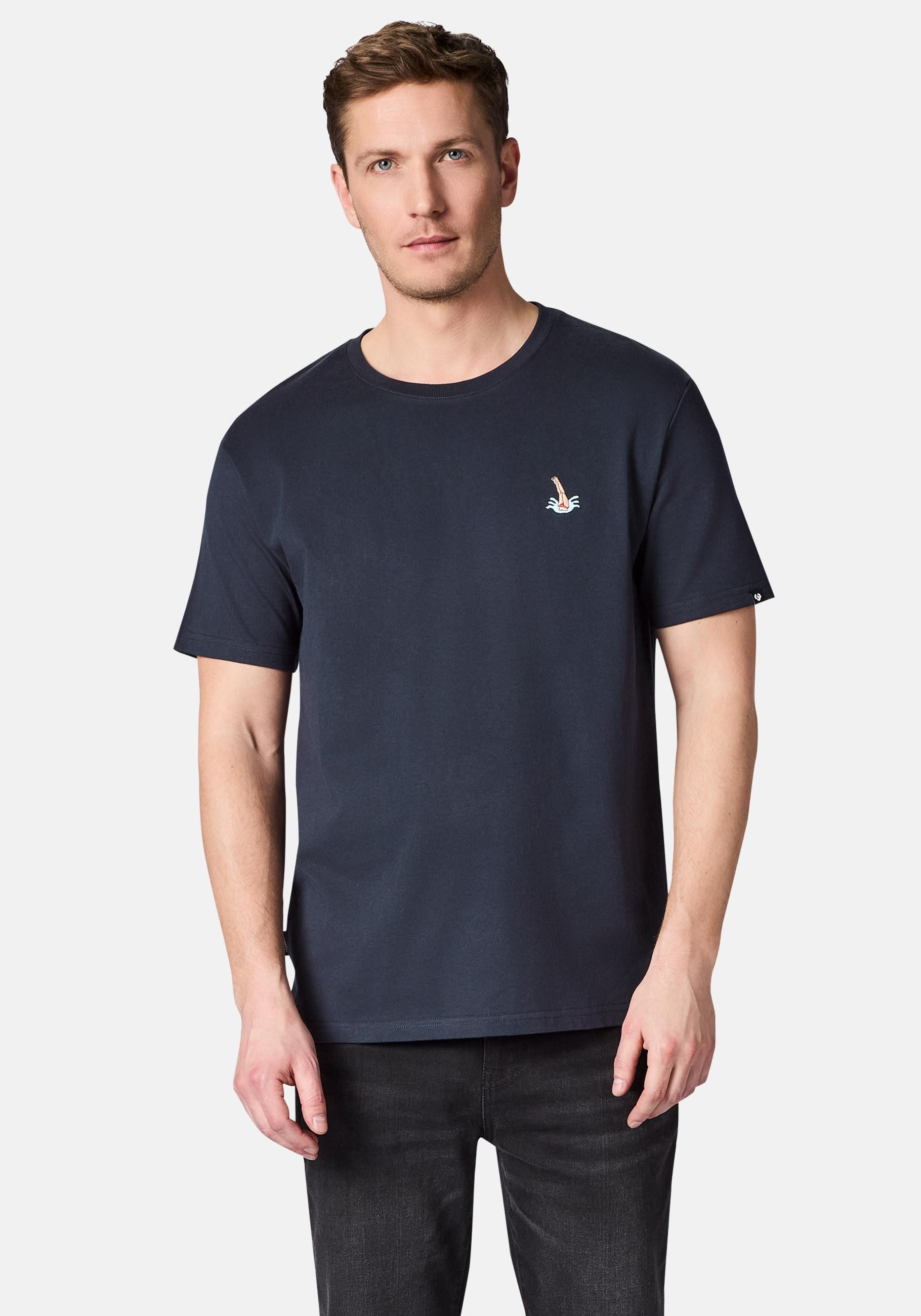 Ragwear T-Shirt Samms A Gots YOUMODO Kurzärmliges Shirt mit Schwimmer-Stickerei