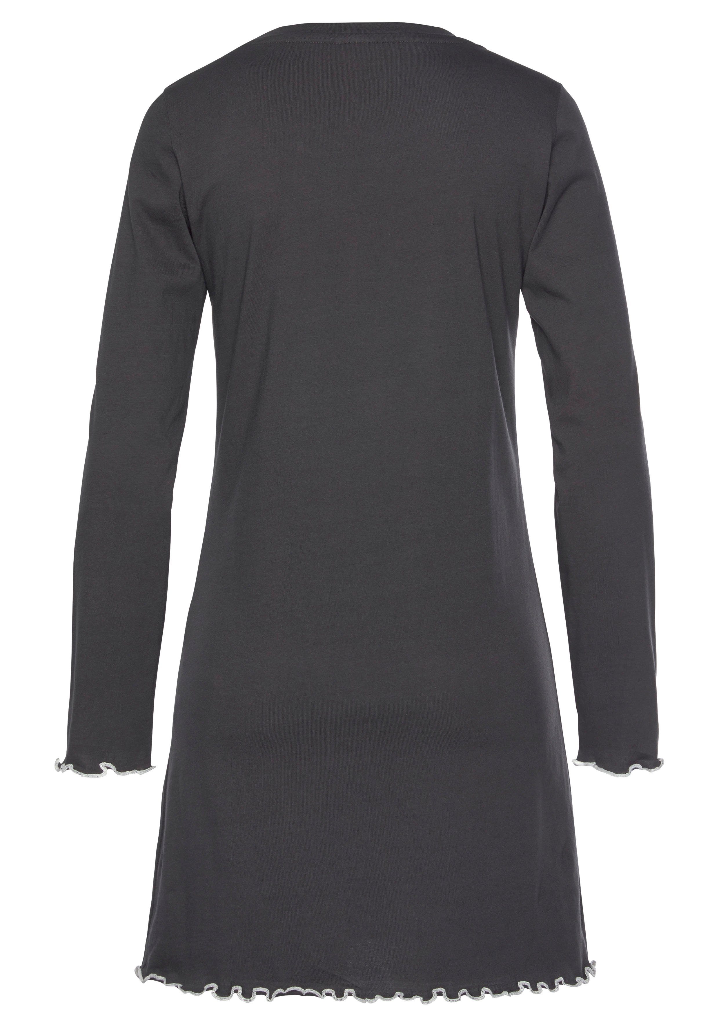 LASCANA Sleepshirt mit Wellensaum – Bild 3 von 5