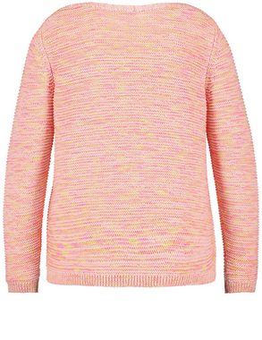 Samoon Rundhalspullover Pullover aus Multicolour Garn