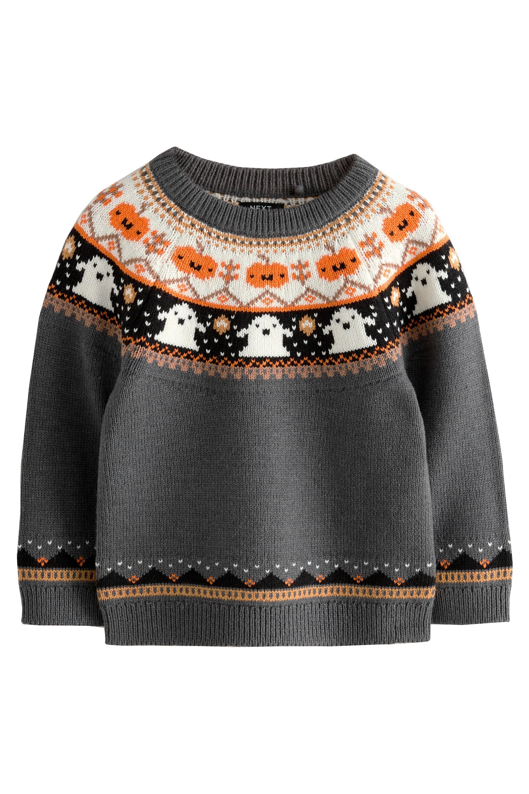Next Rundhalspullover Halloween Strickpullover mit Rundhalsausschnitt günstig online kaufen