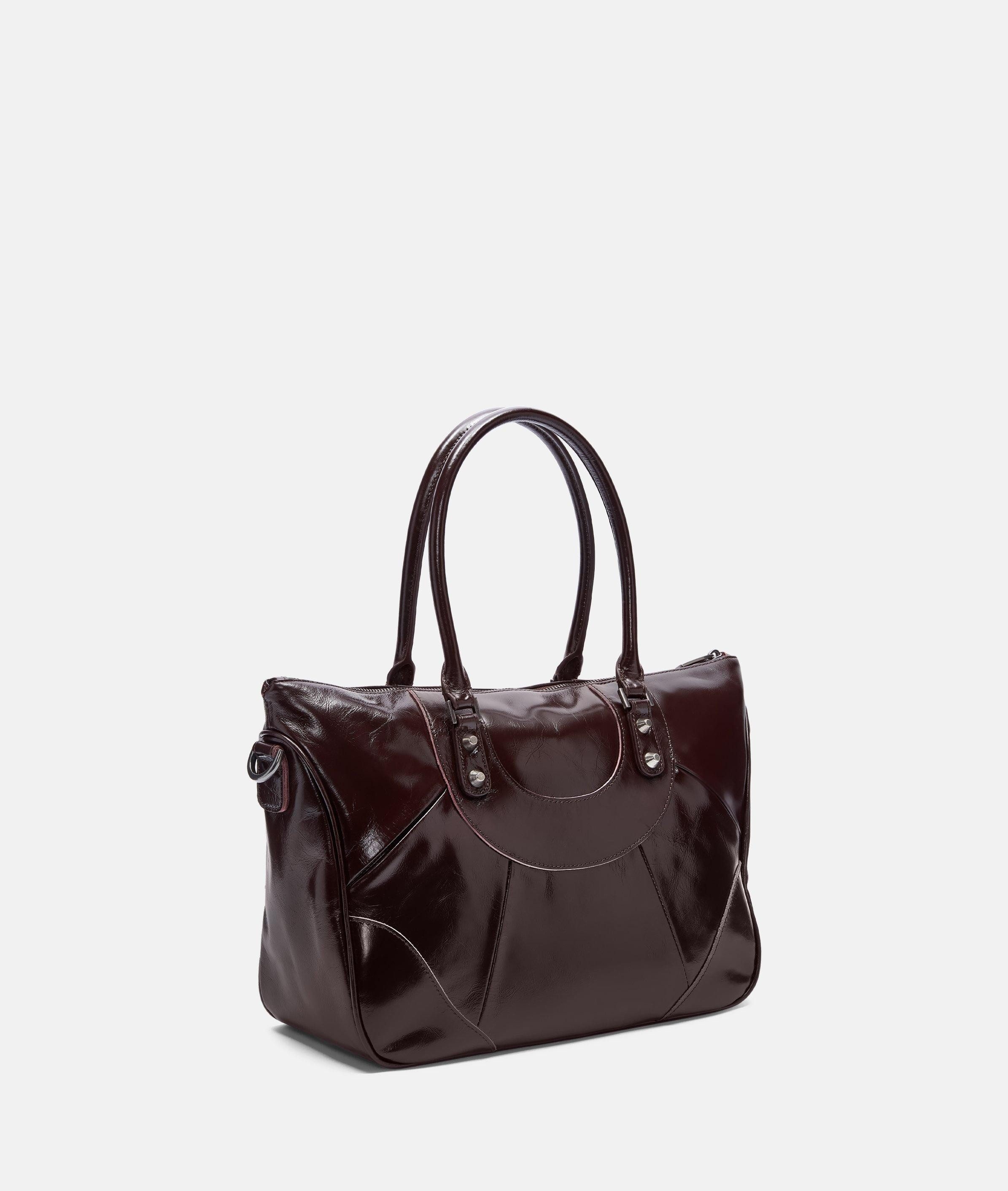 Liebeskind Berlin Schultertasche Satchel ESTHER, Geräumige Tasche mit glossy Finish