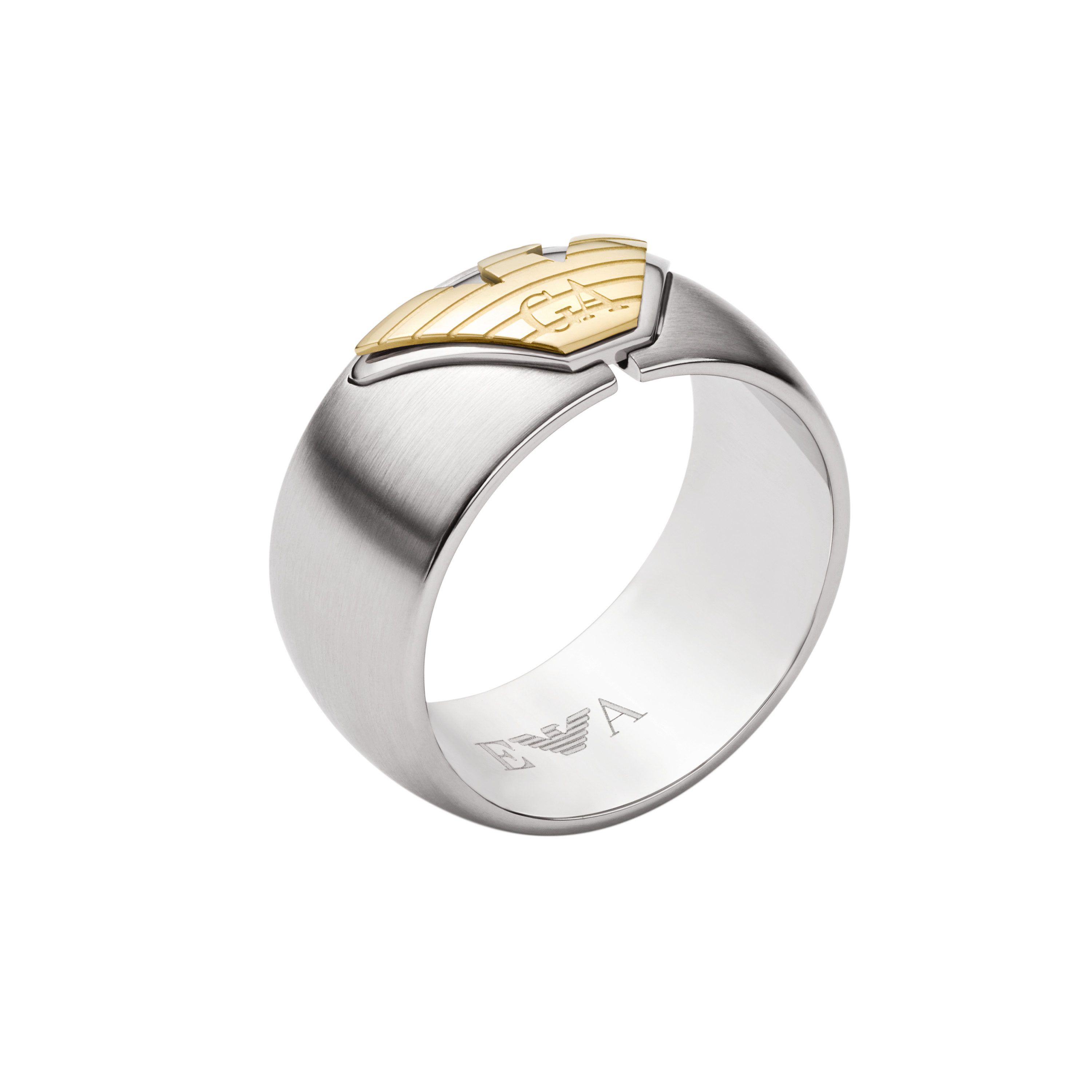 Emporio Armani Fingerring Schmuck Geschenk Edelstahl EAGLE LOGO günstig online kaufen