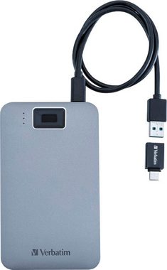 Verbatim Executive Fingerprint Secure 1TB externe HDD-Festplatte (1 TB) 2,5"